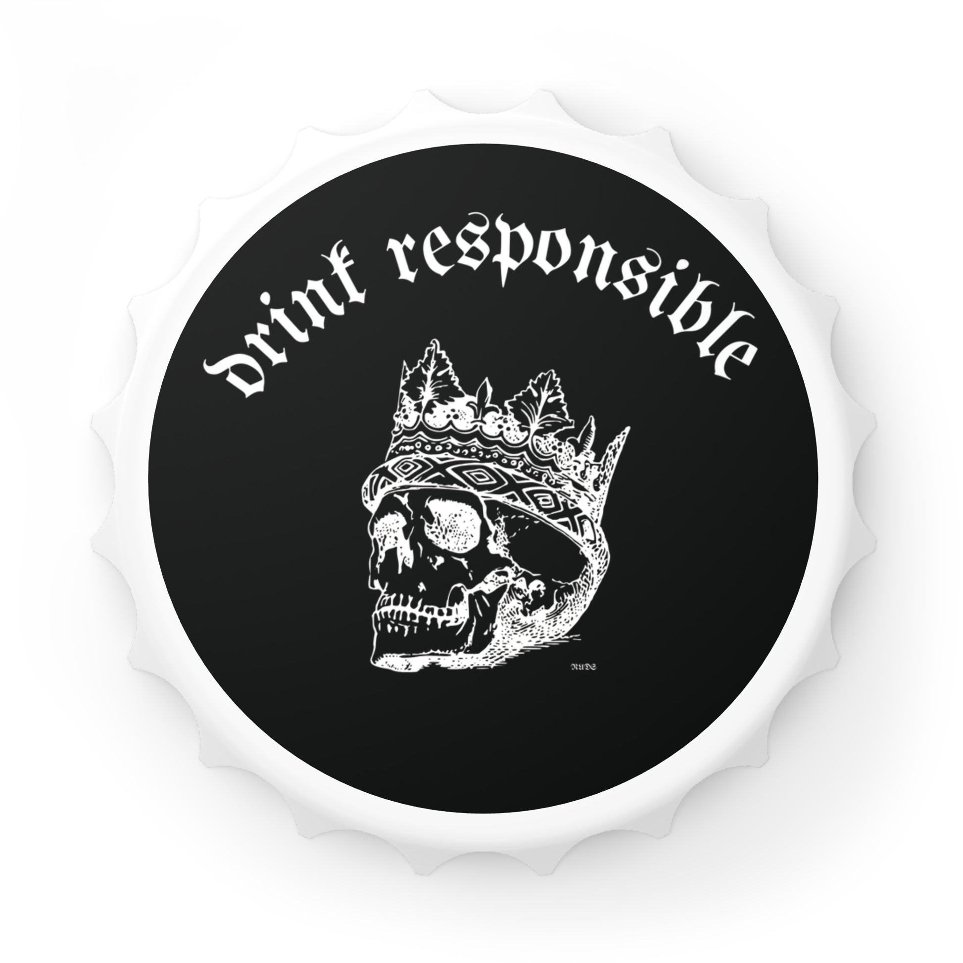 Skull Bottle Opener - Drink Responsible, Unique Gift for Beer Lovers, Bar Accessories, Skull Decor, Gothic Kitchen Gadget