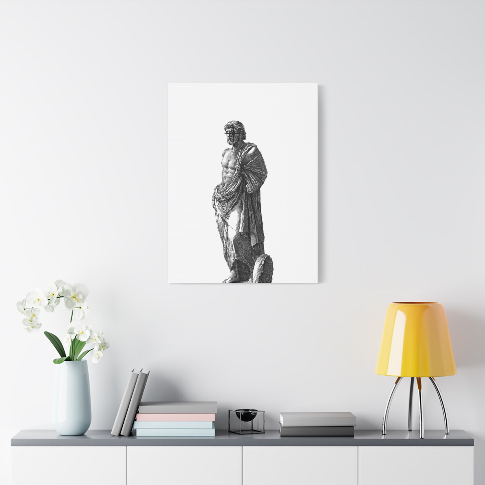 Classic Statue Matte Canvas Art Print