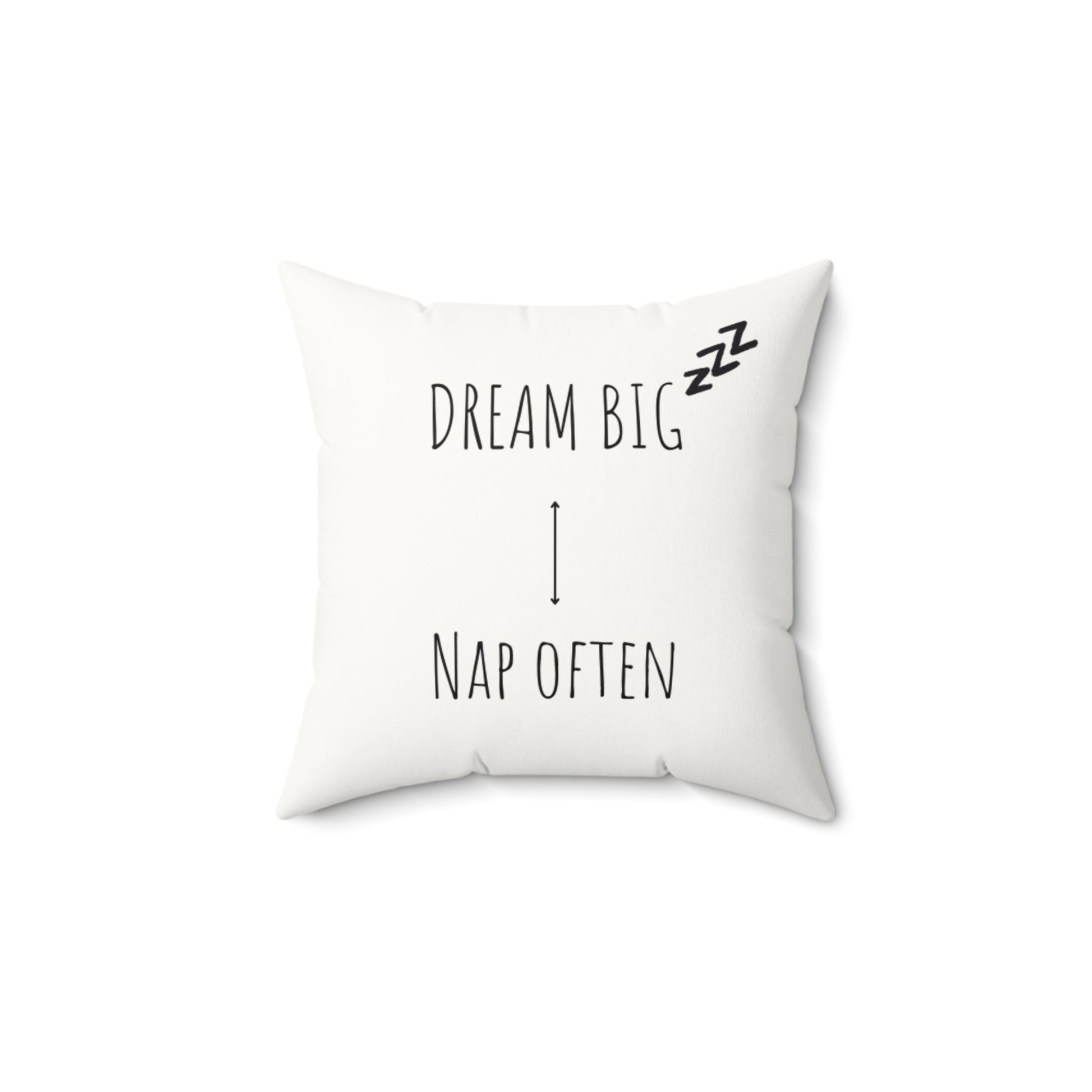 Dream Big Faux Suede Pillow