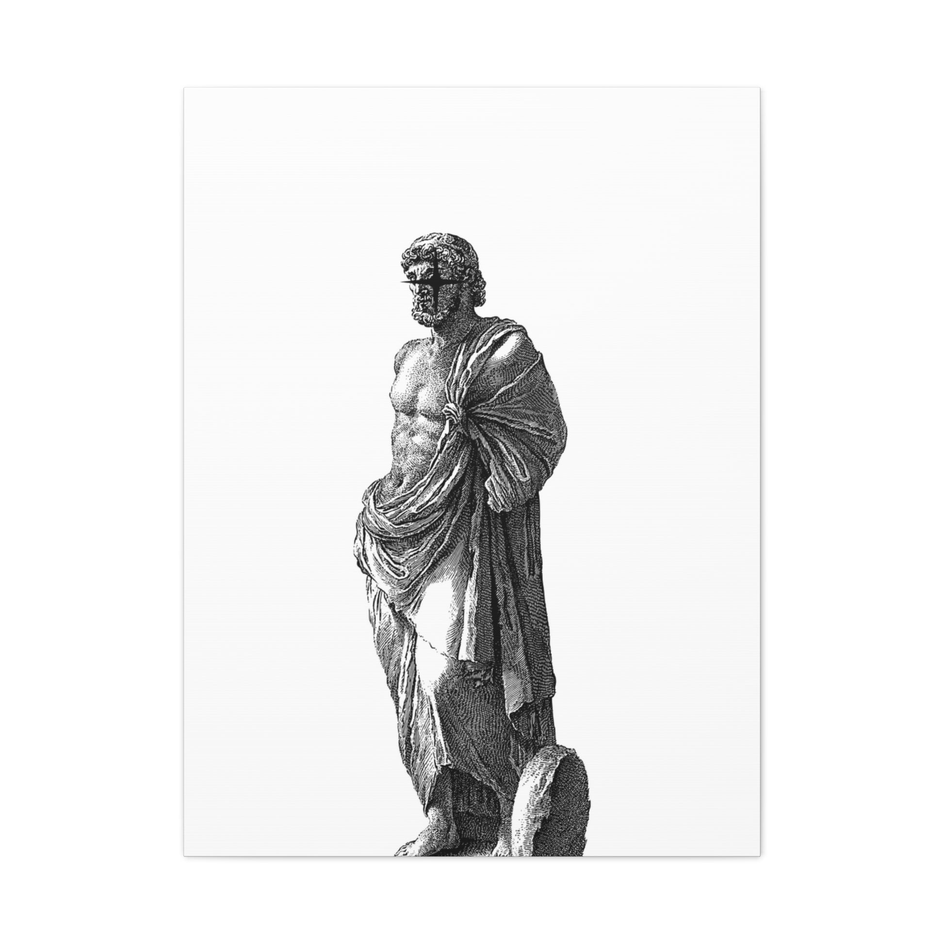 Classic Statue Matte Canvas Art Print