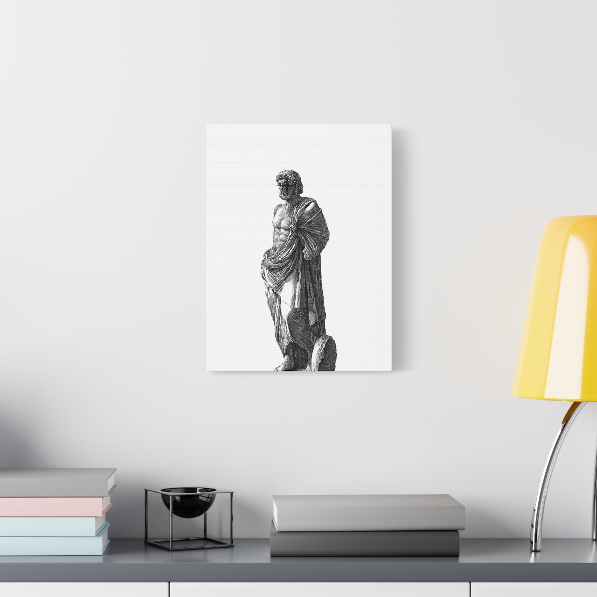 Classic Statue Matte Canvas Art Print