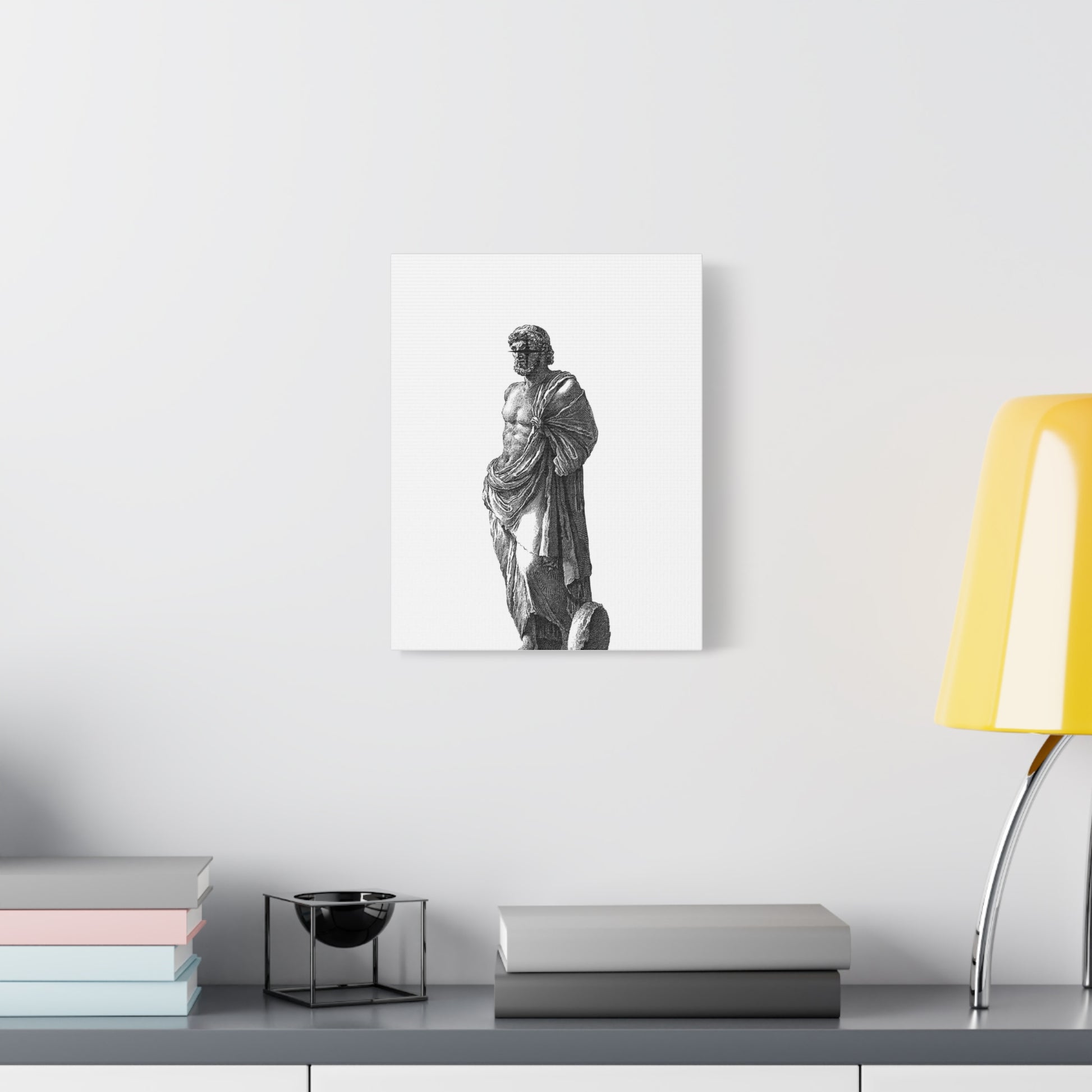Classic Statue Matte Canvas Art Print