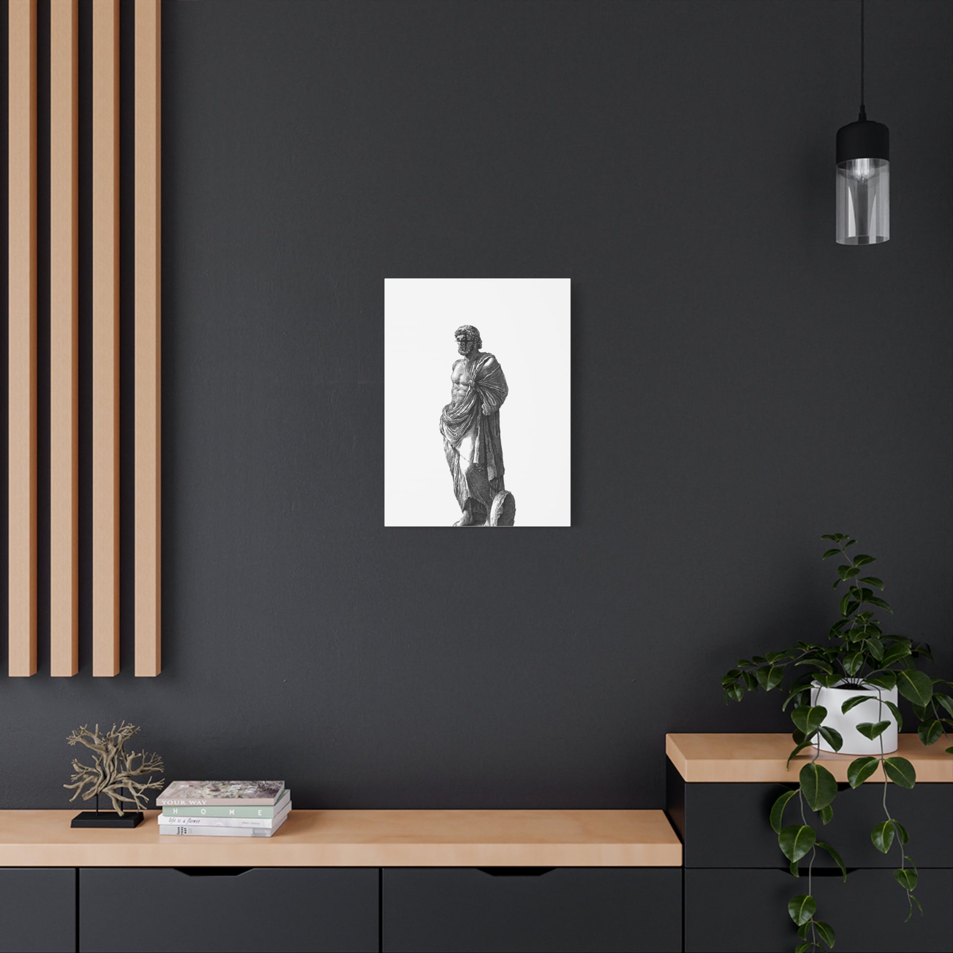 Classic Statue Matte Canvas Art Print