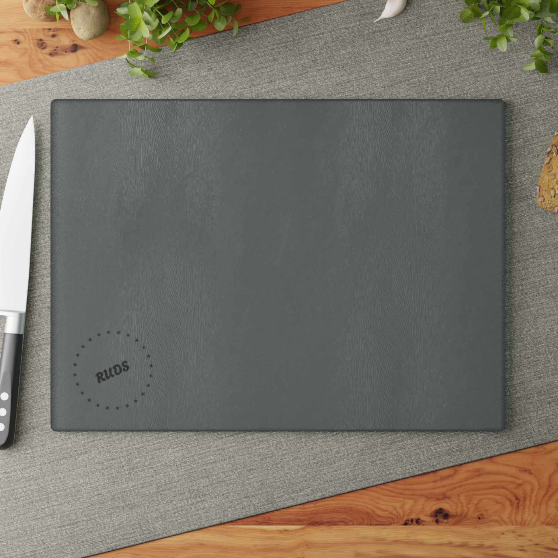 Gray glass cutting board