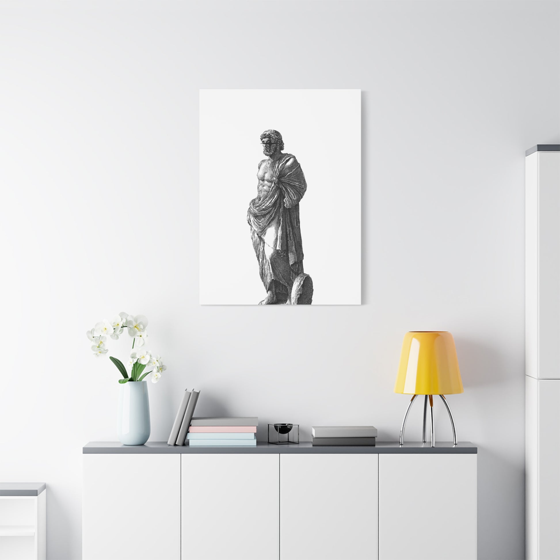 Classic Statue Matte Canvas Art Print