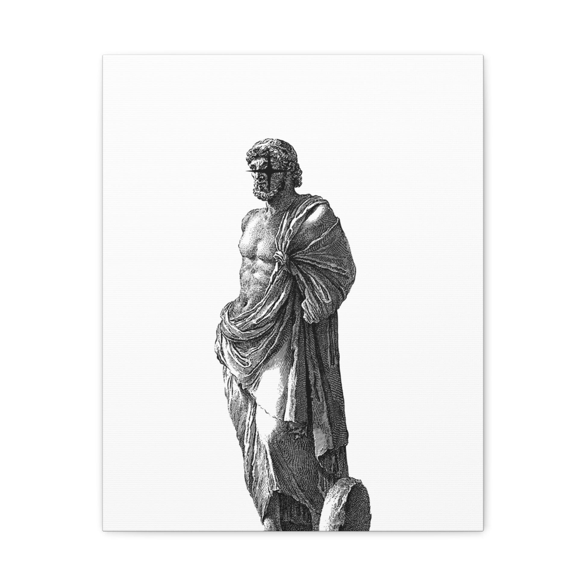 Classic Statue Matte Canvas Art Print