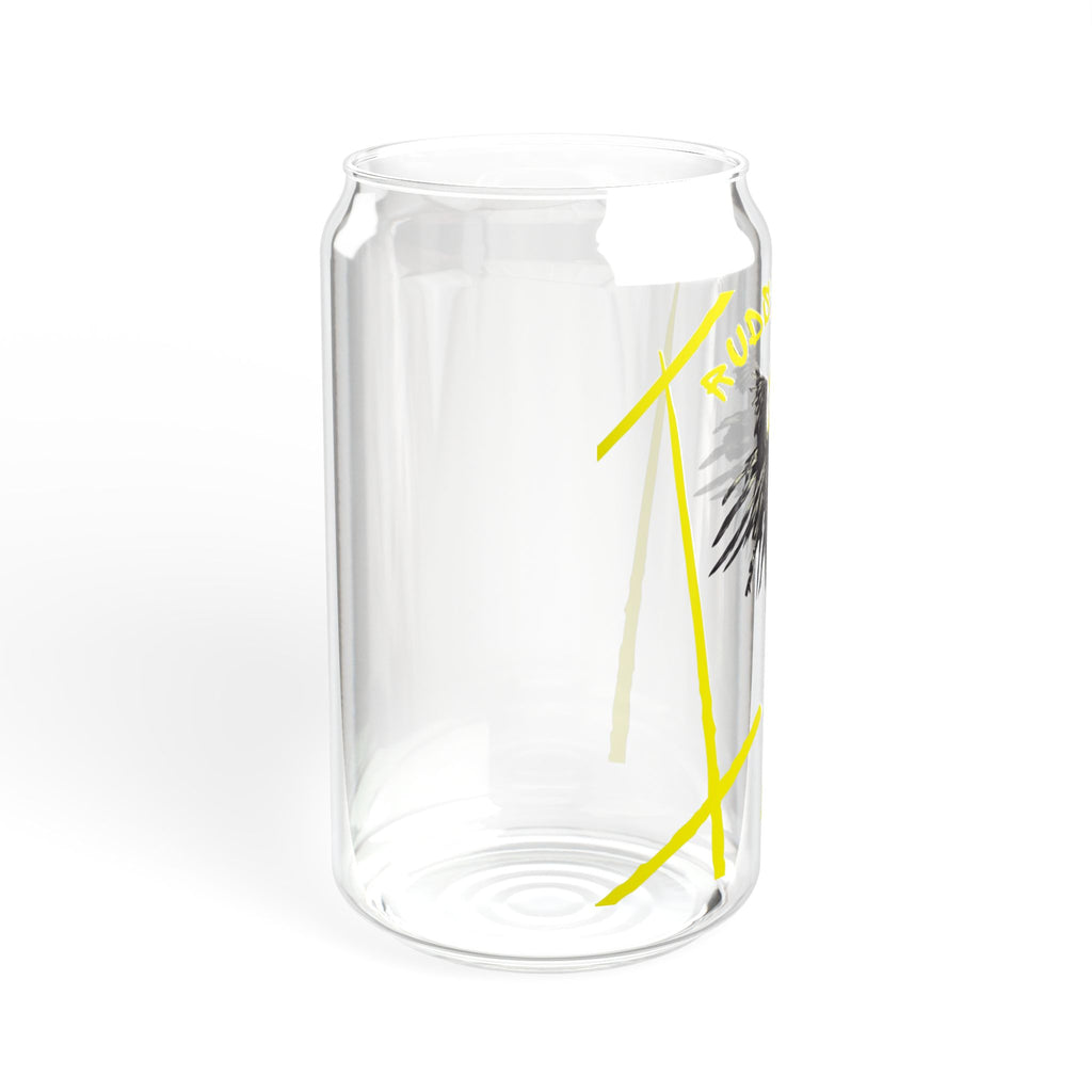 Artistic Sipper Glass with Urban Vibe
