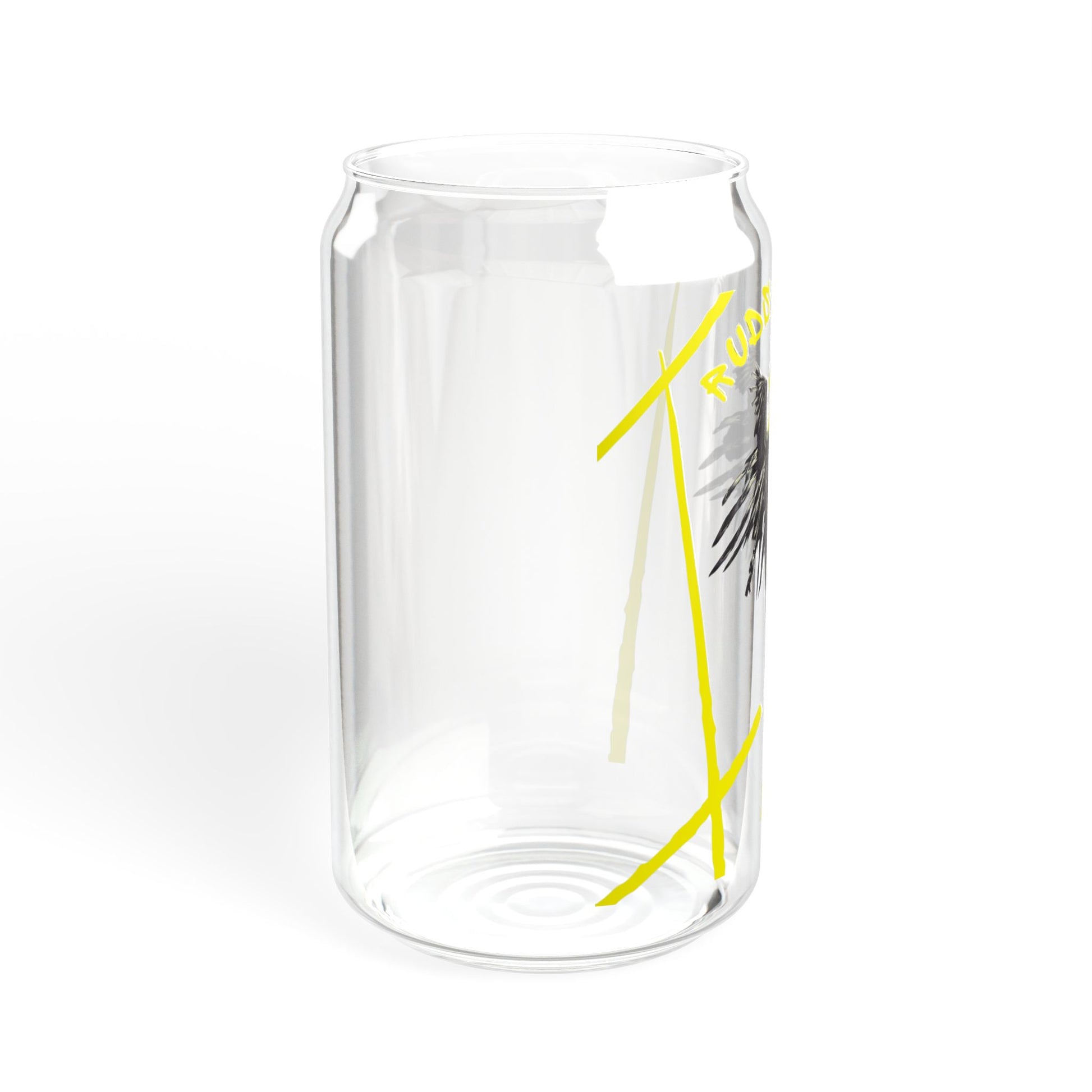 Artistic Sipper Glass with Urban Vibe