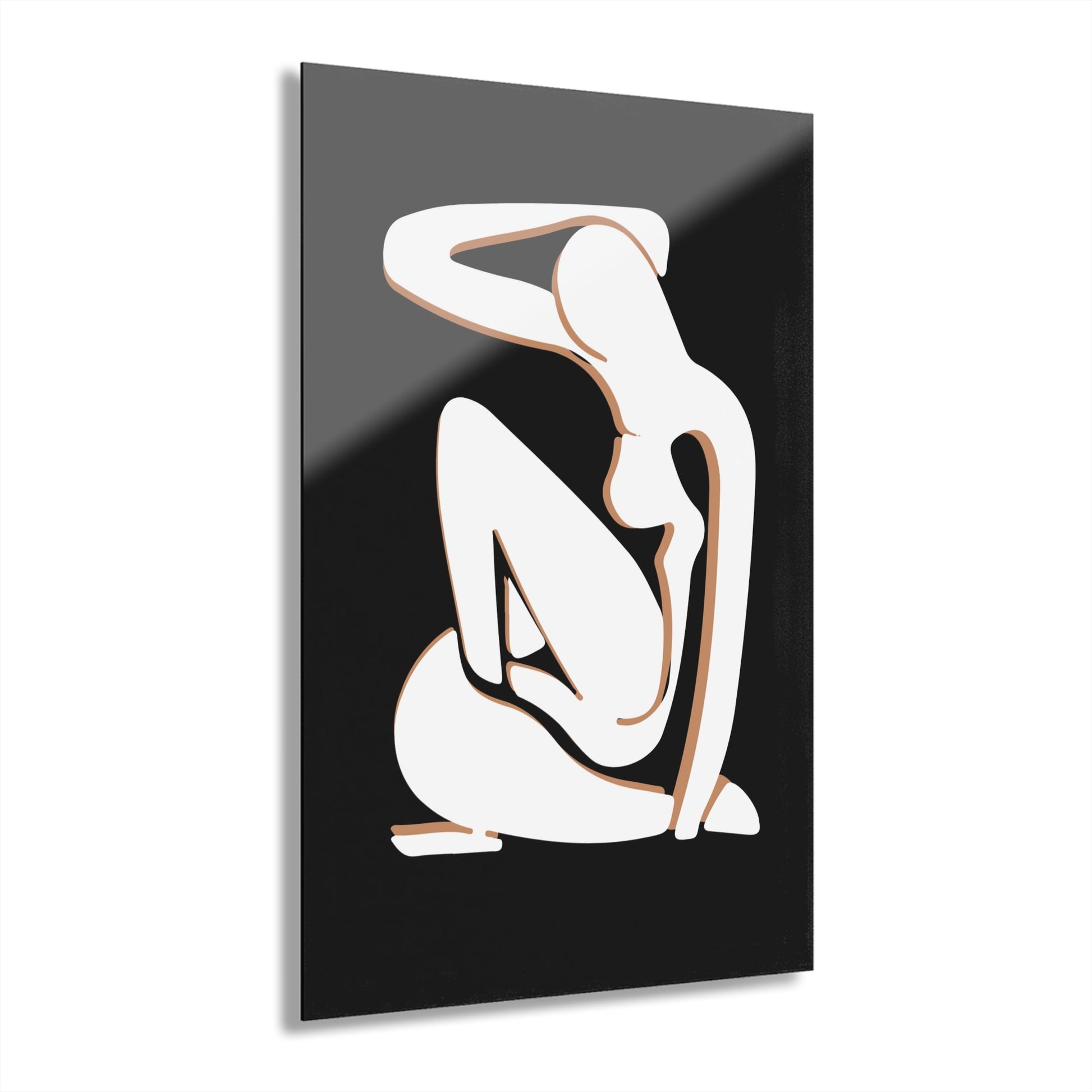 Elegant Acrylic Art Print - Modern Body Sculpt Home Decor