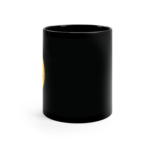 Smiley Face Black Coffee Mug