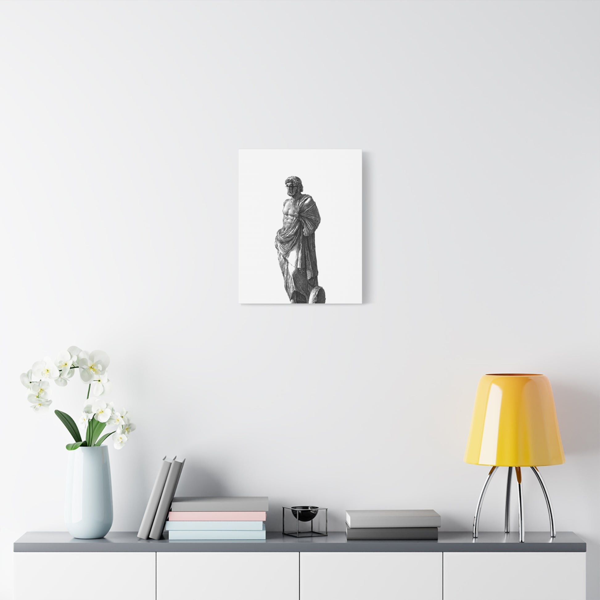 Classic Statue Matte Canvas Art Print