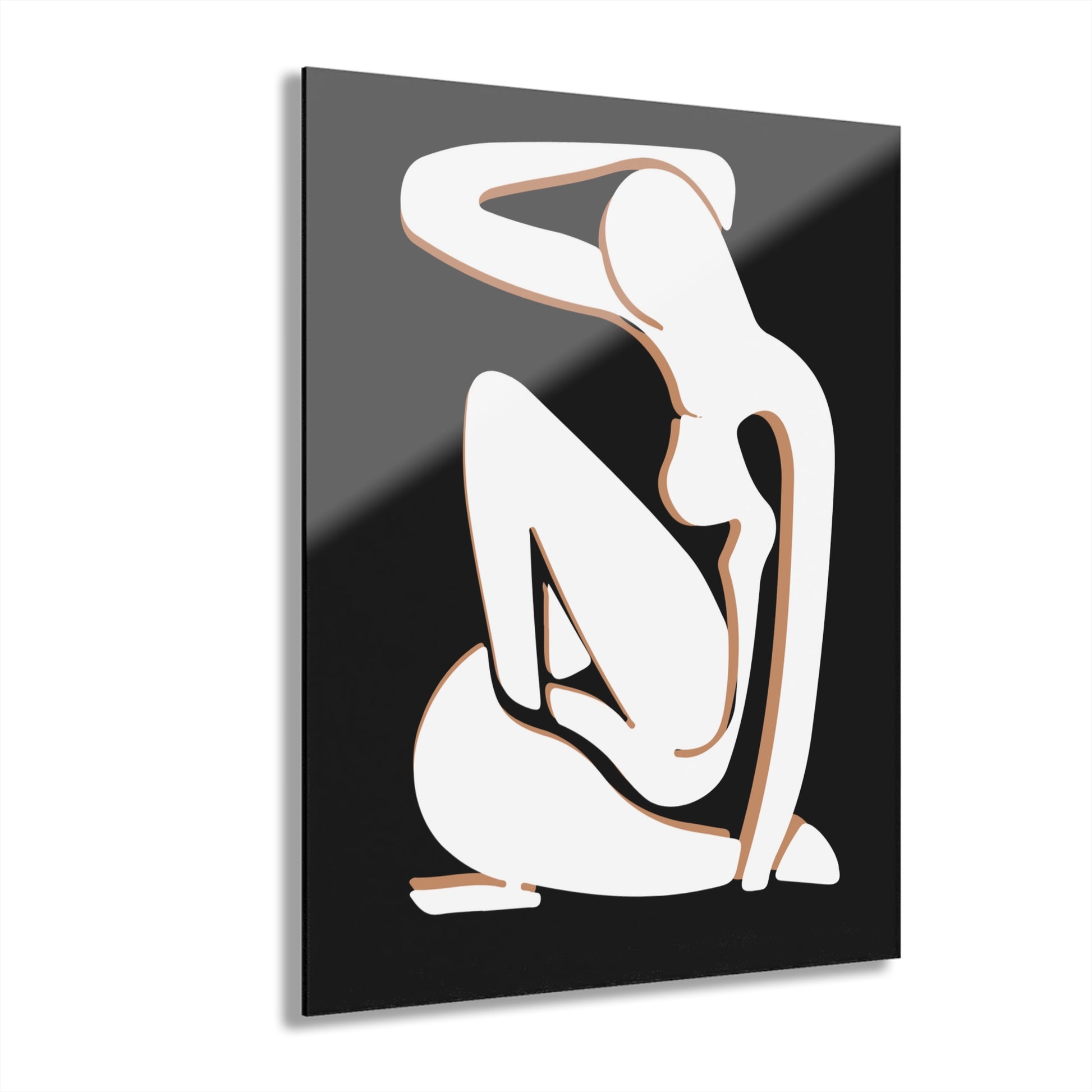 Elegant Acrylic Art Print - Modern Body Sculpt Home Decor