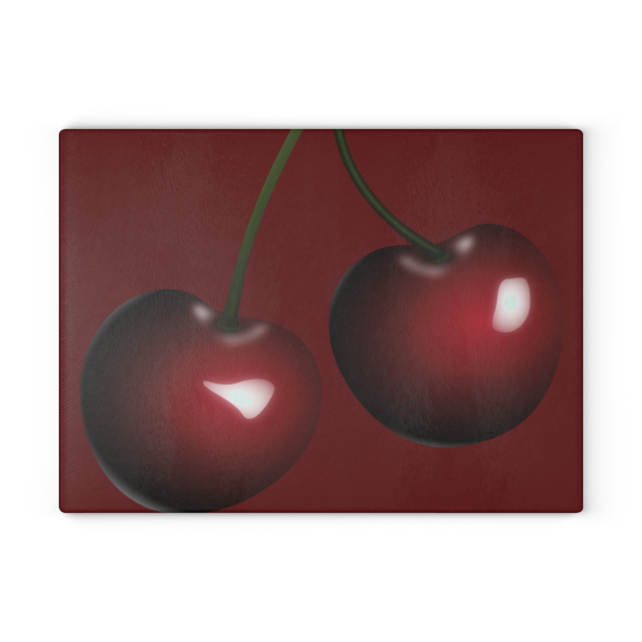 Cherry blossom glass cutting board