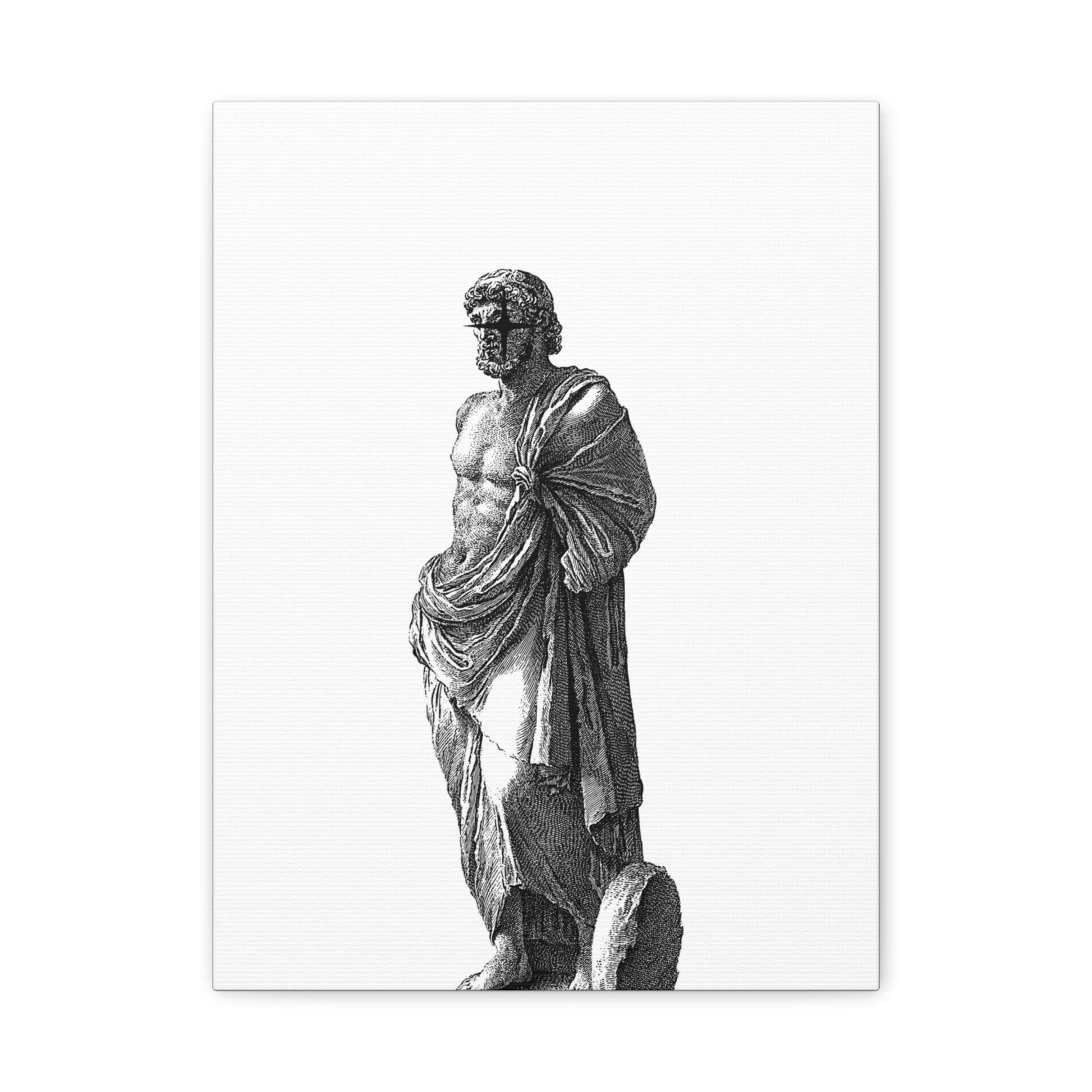 Classic Statue Matte Canvas Art Print