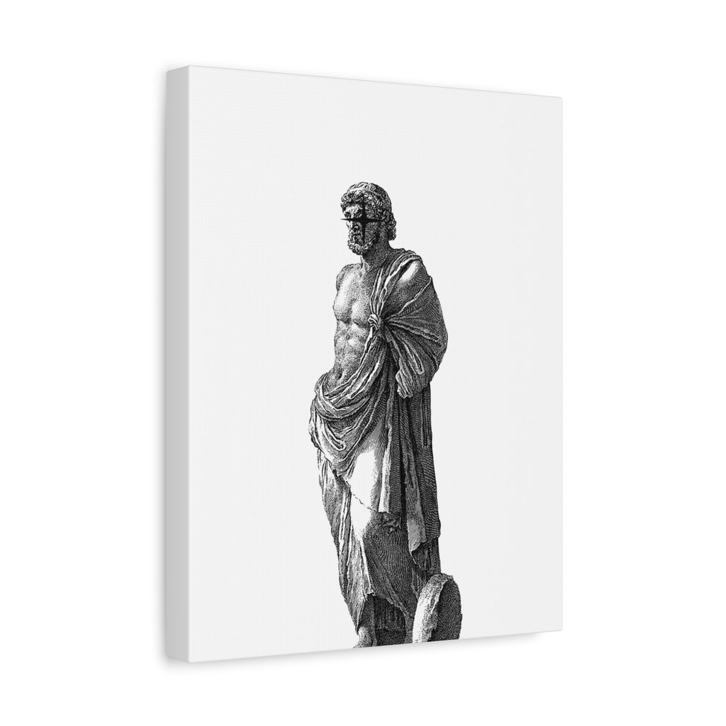 Classic Statue Matte Canvas Art Print