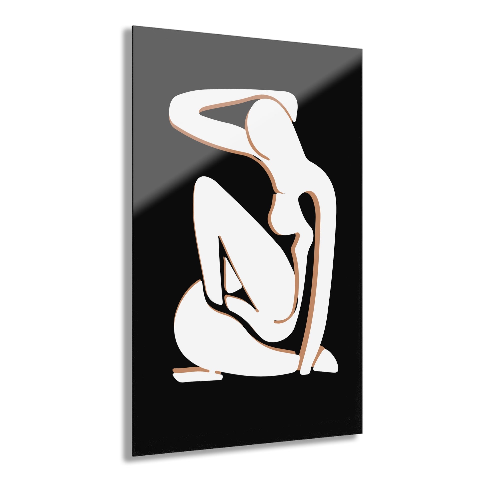 Elegant Acrylic Art Print - Modern Body Sculpt Home Decor
