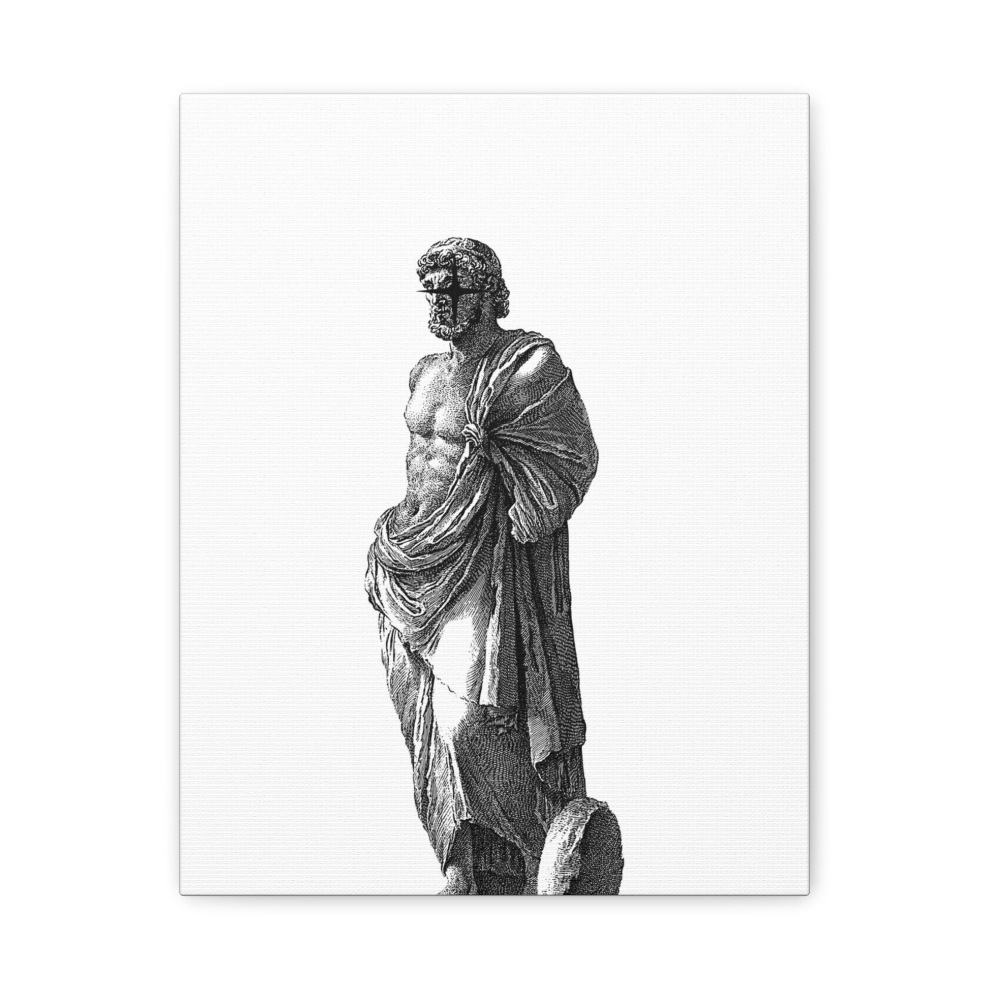 Classic Statue Matte Canvas Art Print