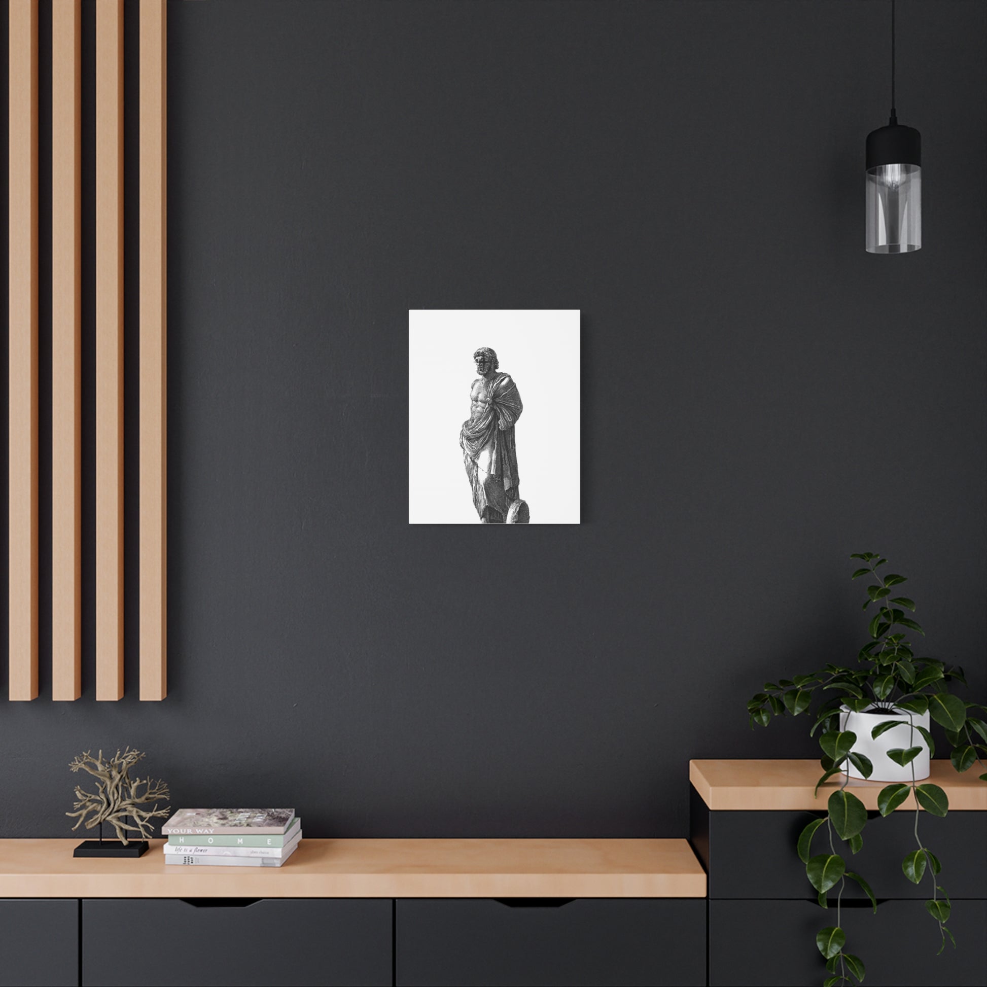 Classic Statue Matte Canvas Art Print