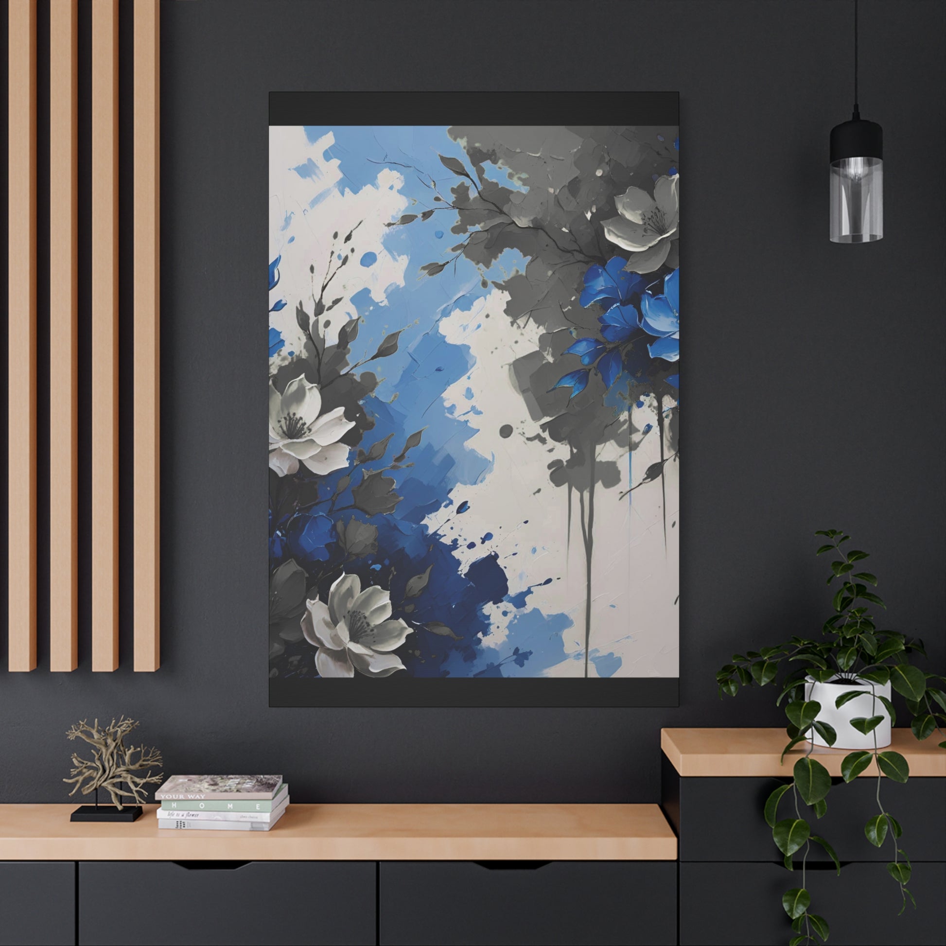 Canvas Print - Autistic Flowers Painting