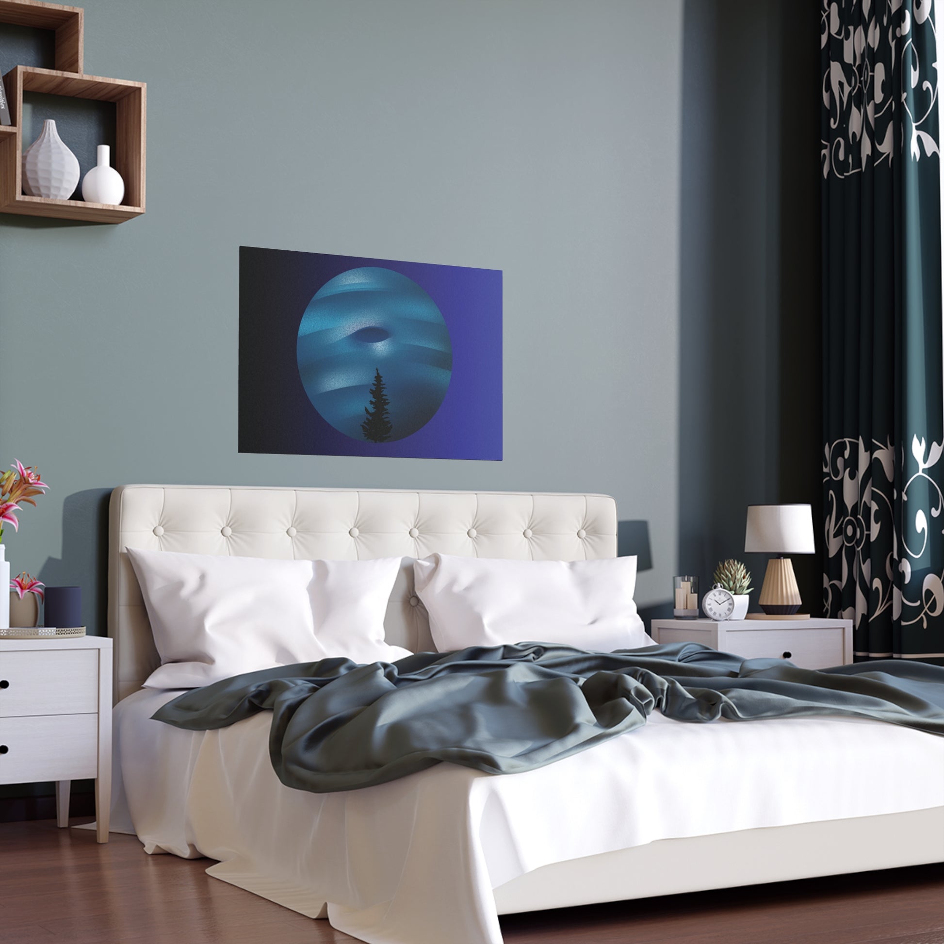 Silk Posters - Retro Neptune Style for Dark and Gloomy Rooms