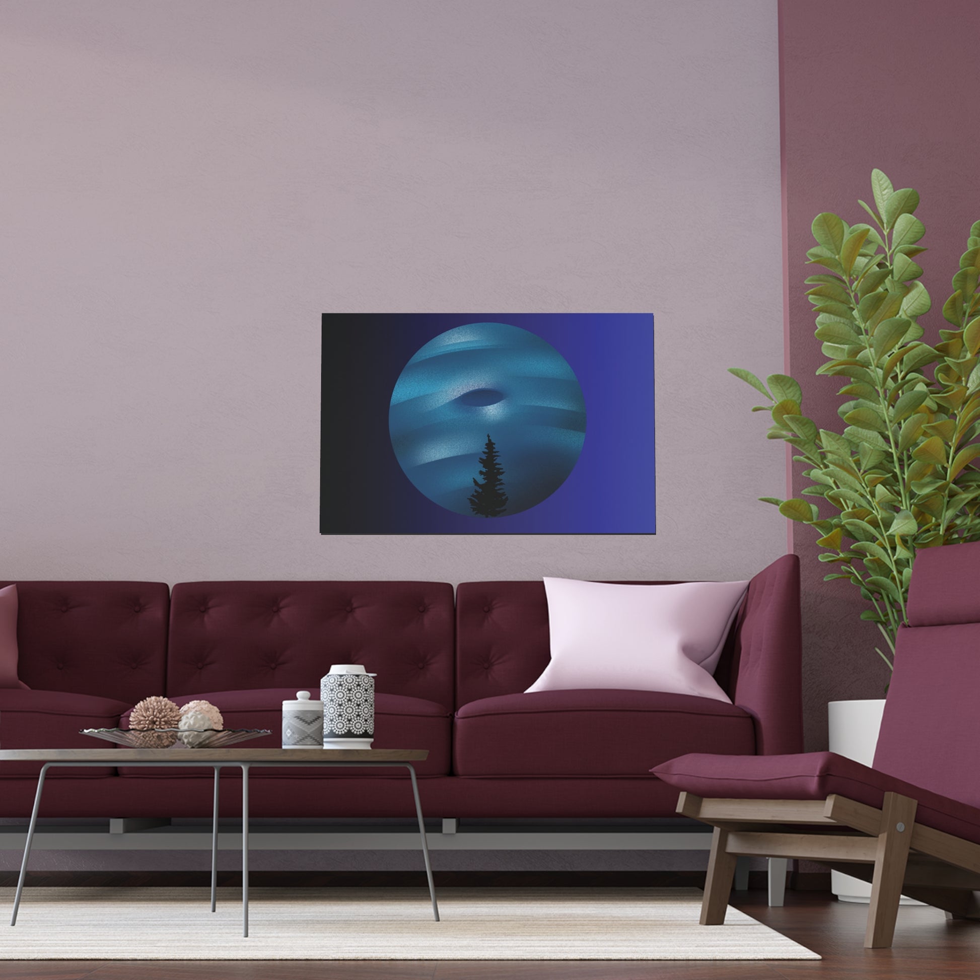 Silk Posters - Retro Neptune Style for Dark and Gloomy Rooms