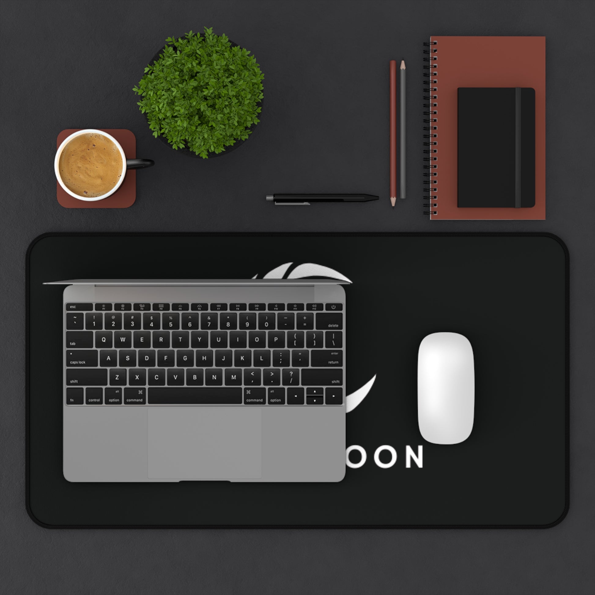 Desk Mat - Moonlit Night Lunar Elegance Mousepad