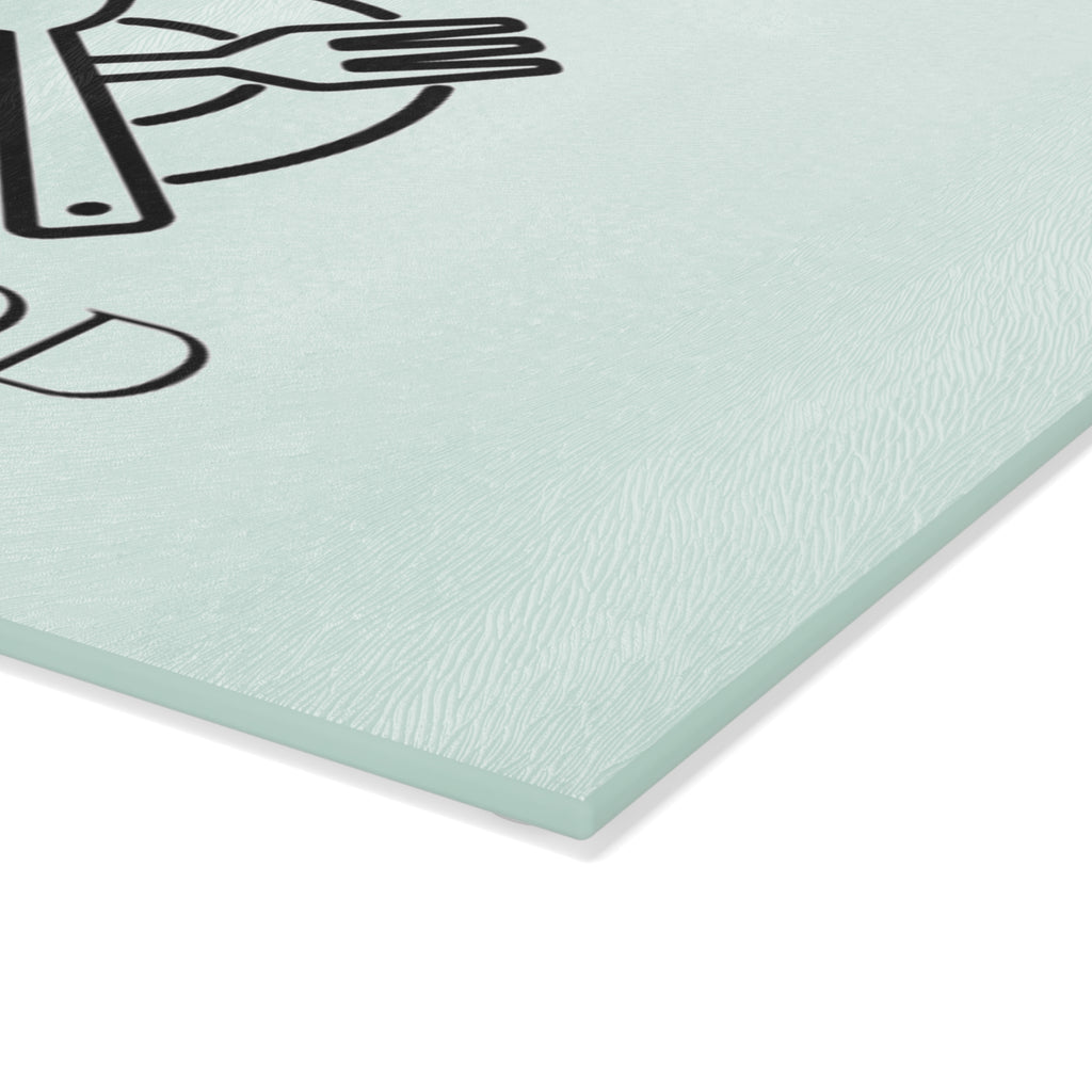 Glass Cutting Board - "Eat Good" Kitchen Decor, Unique Gifts for Foodies, Housewarming, Weddings, Cooking Enthusiasts