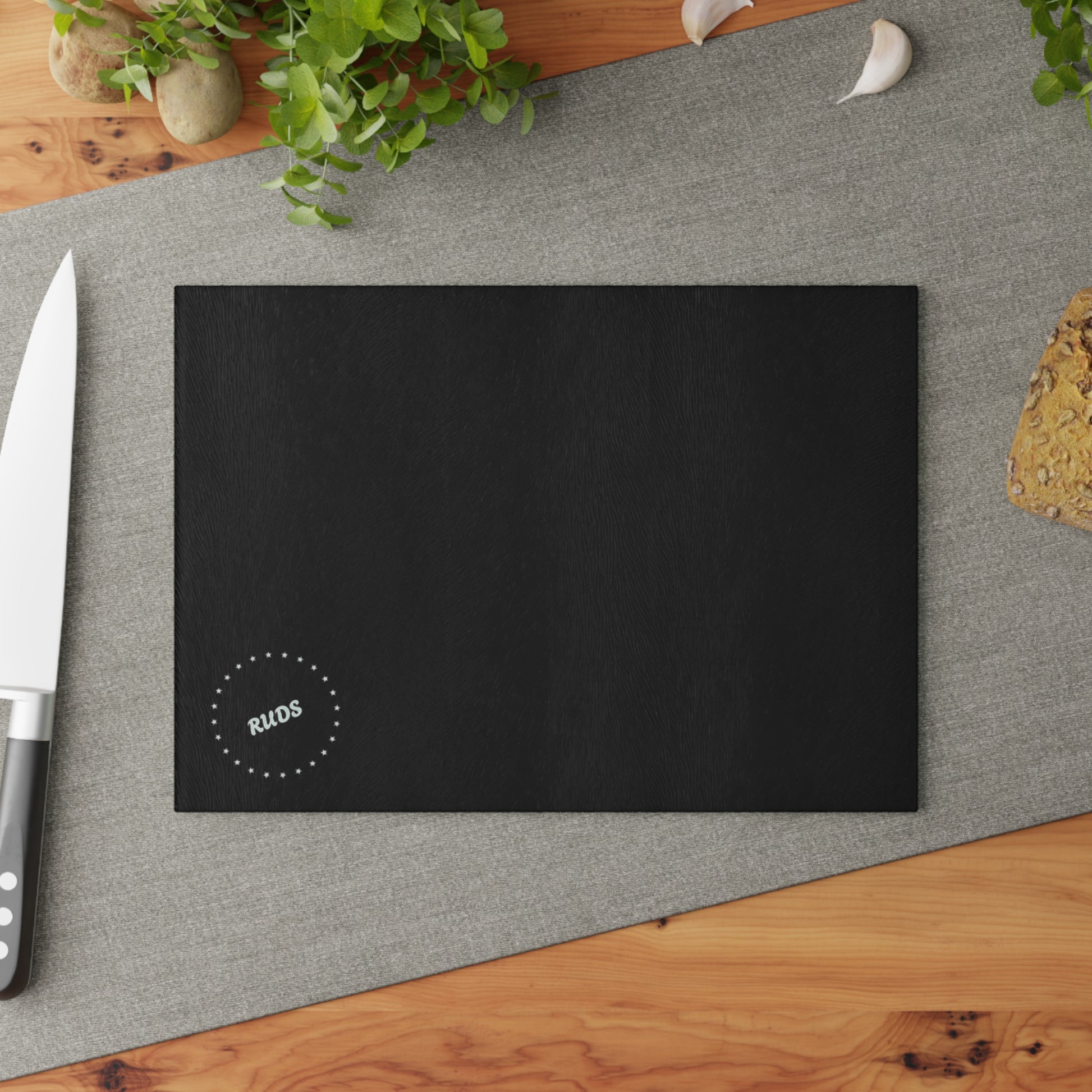 Black Glass Cutting Board
