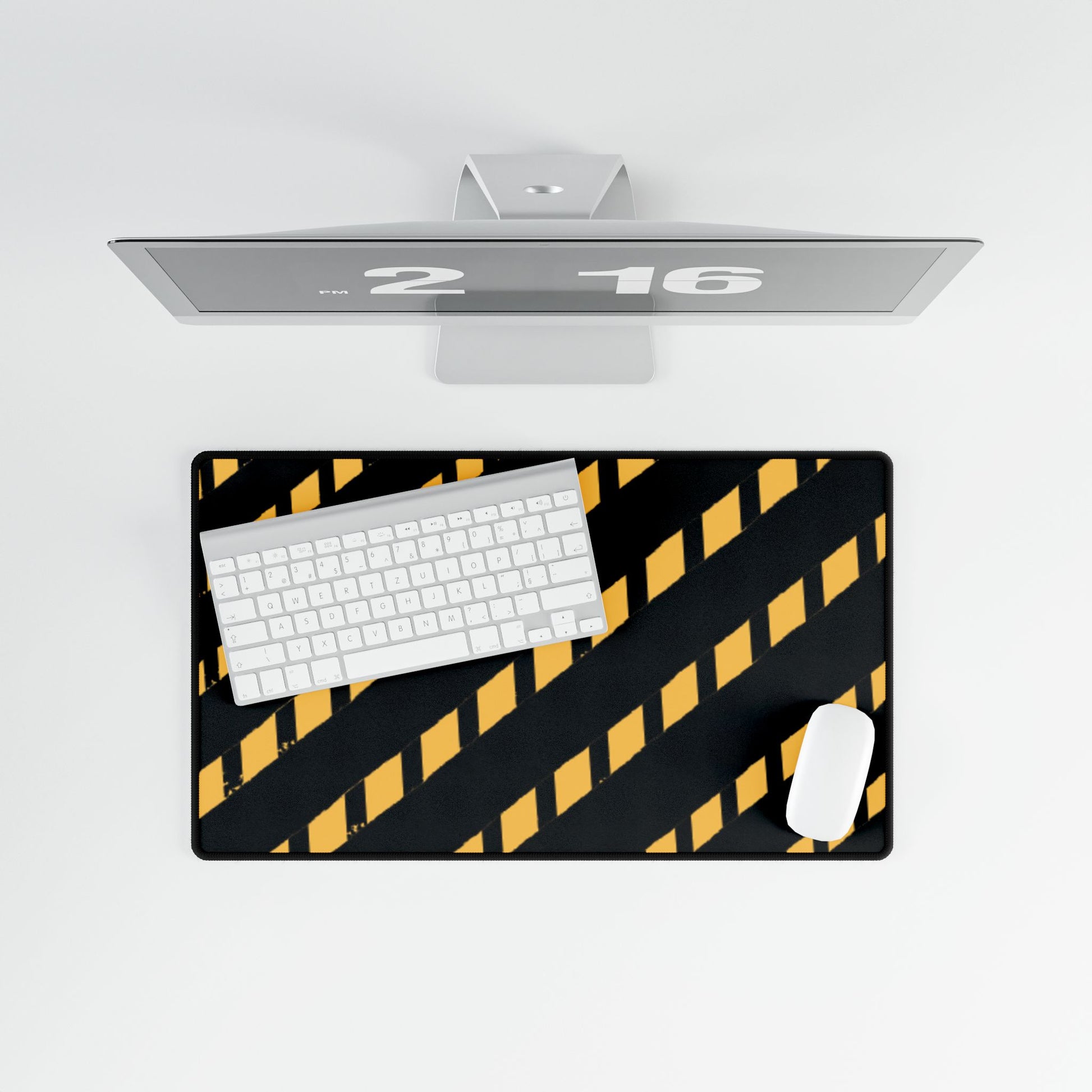 Desk Mat Caution Tape Design