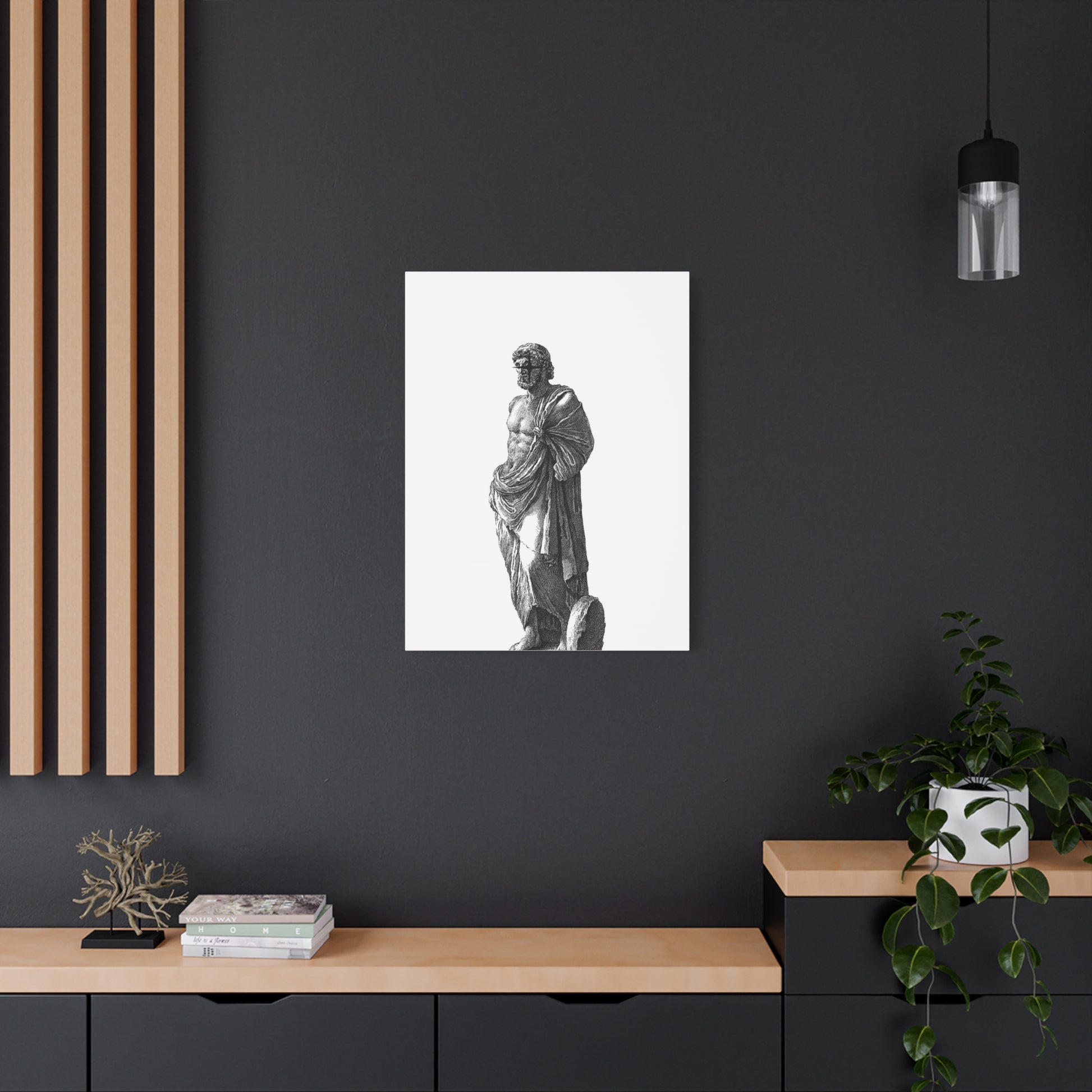 Classic Statue Matte Canvas Art Print