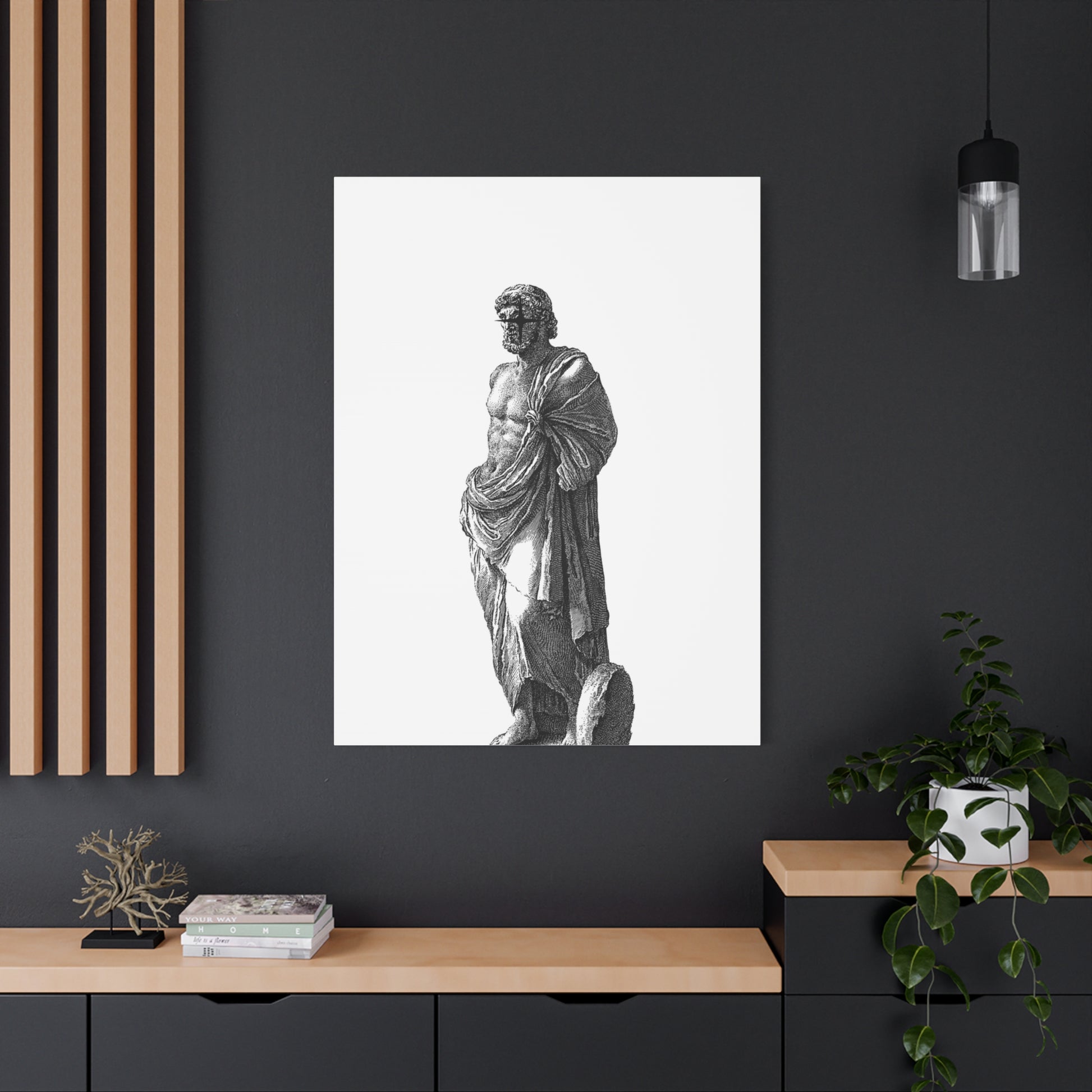 Classic Statue Matte Canvas Art Print