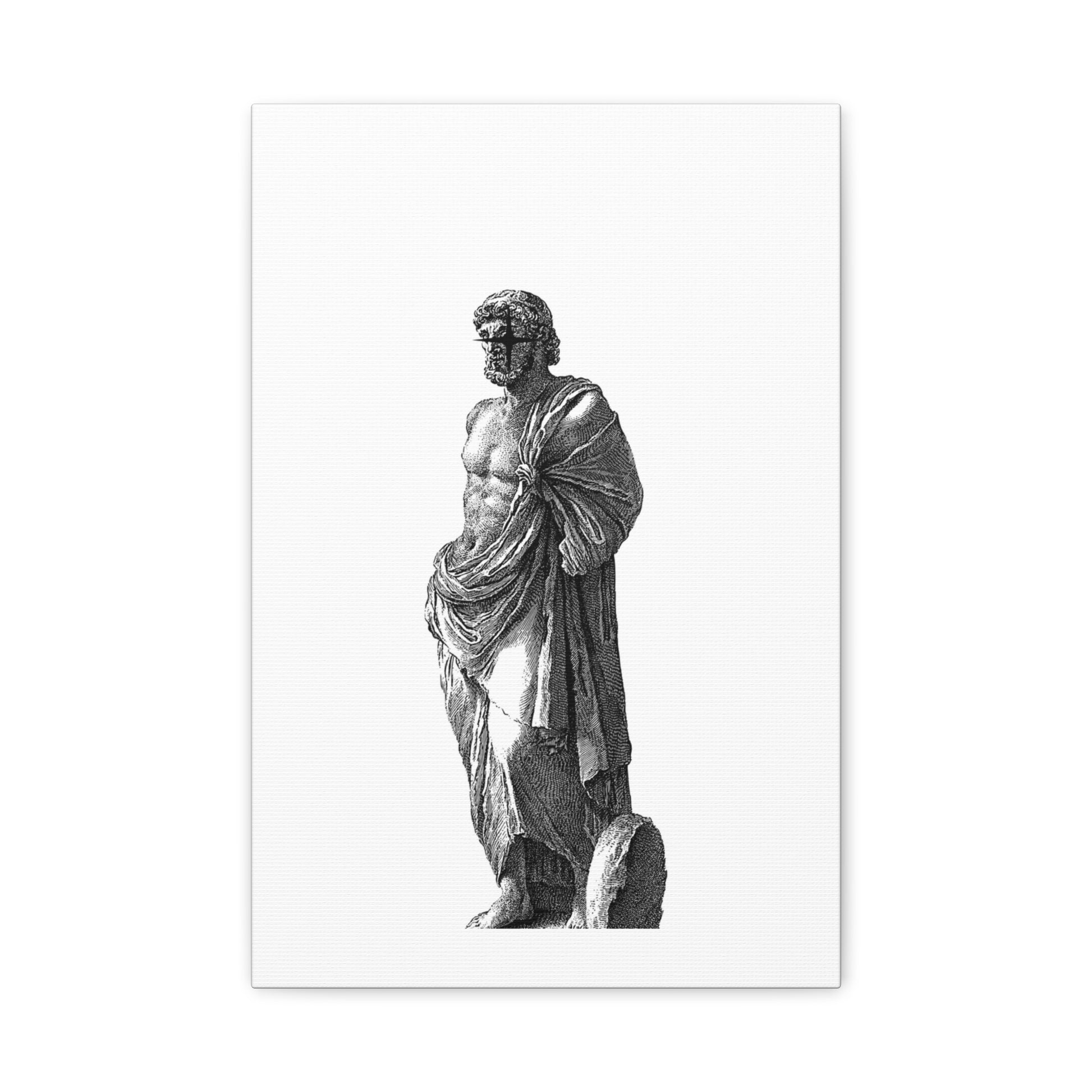 Classic Statue Matte Canvas Art Print