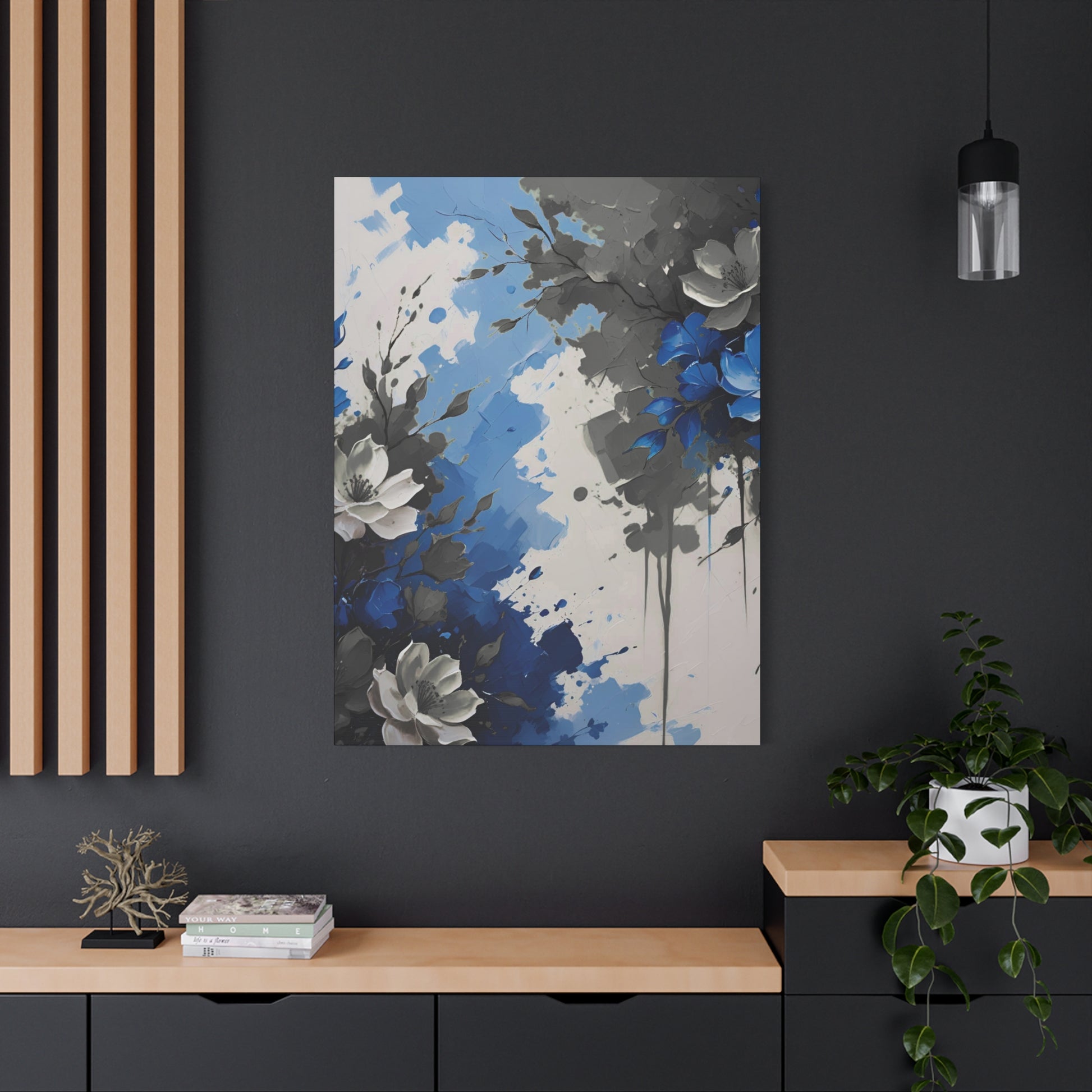Canvas Print - Autistic Flowers Painting