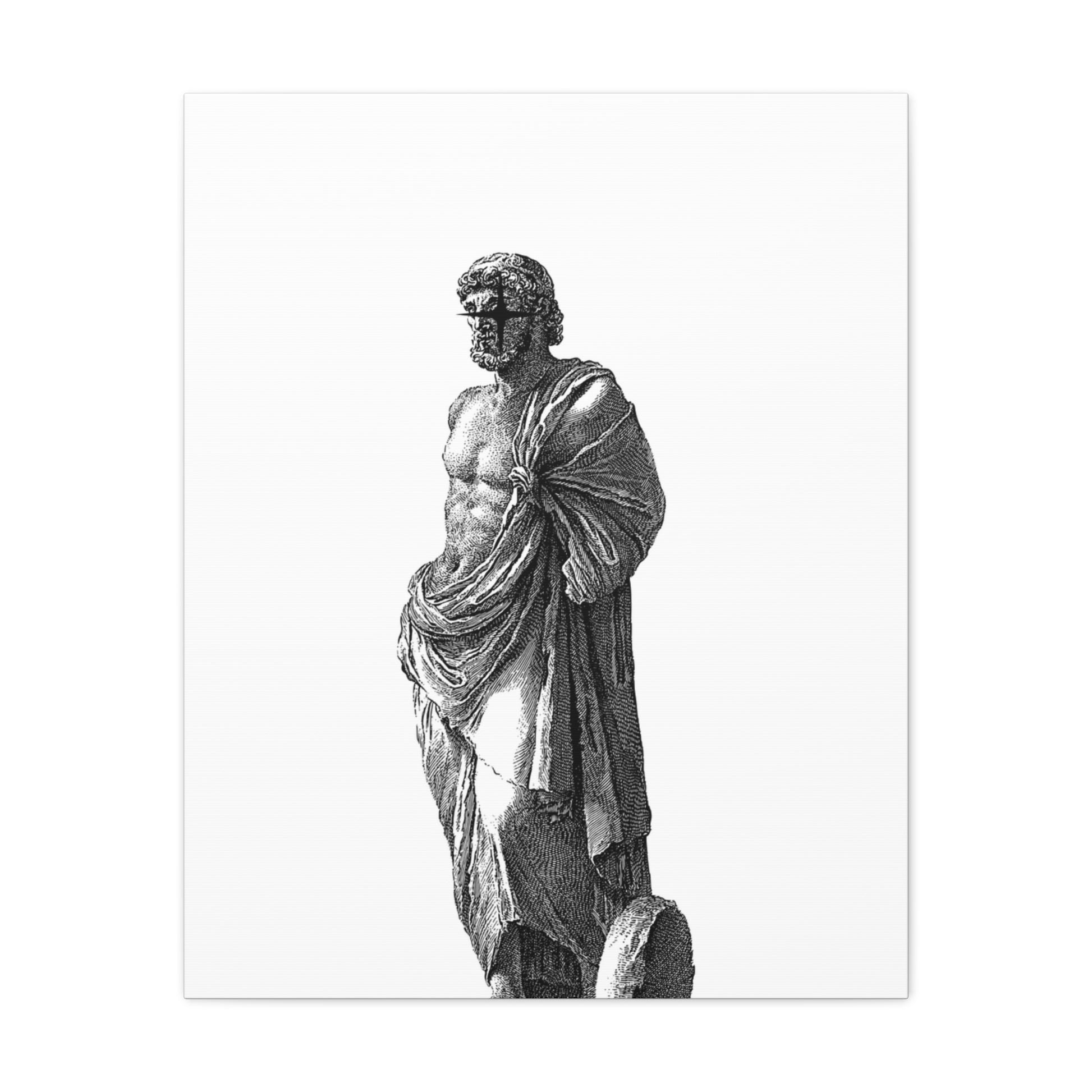 Classic Statue Matte Canvas Art Print