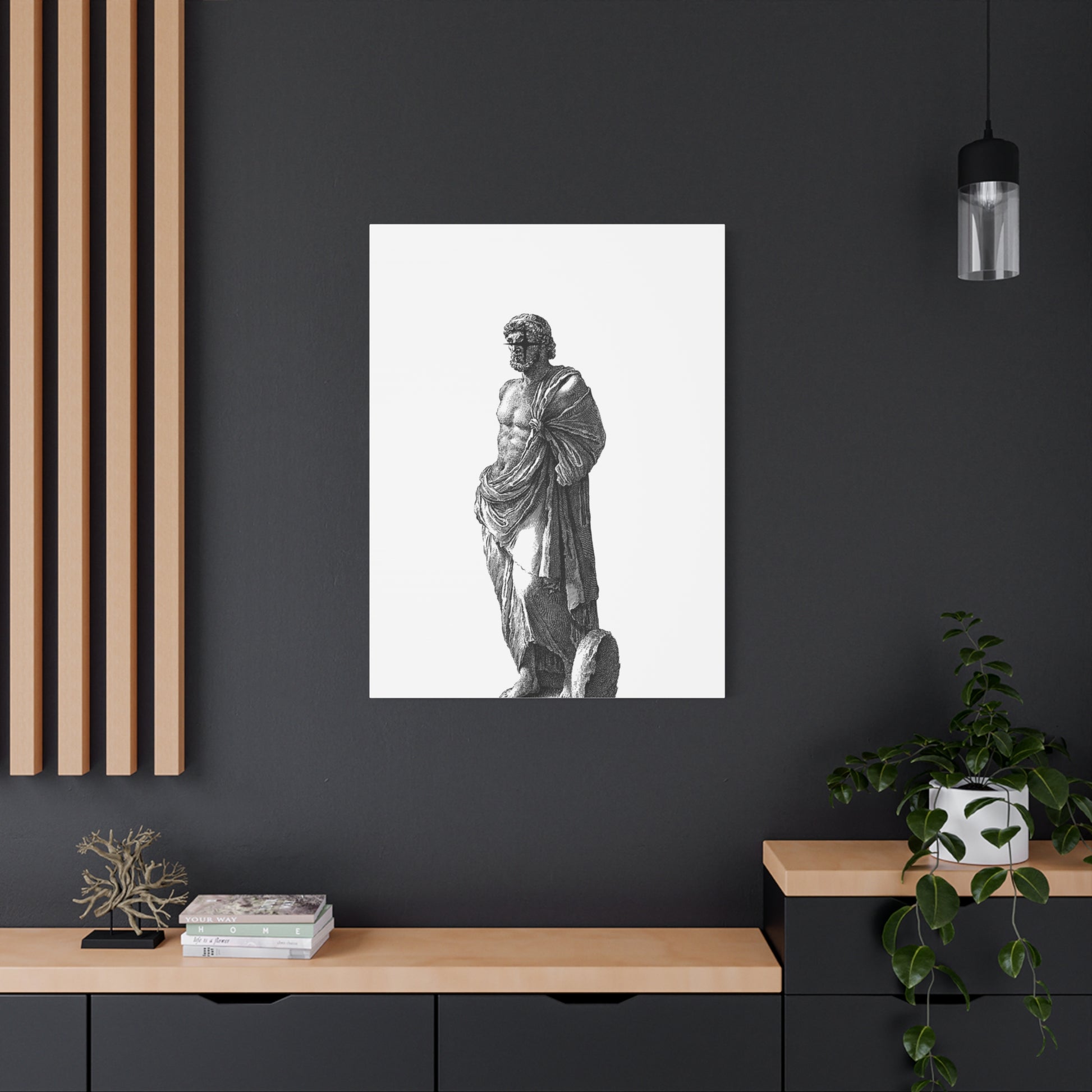 Classic Statue Matte Canvas Art Print