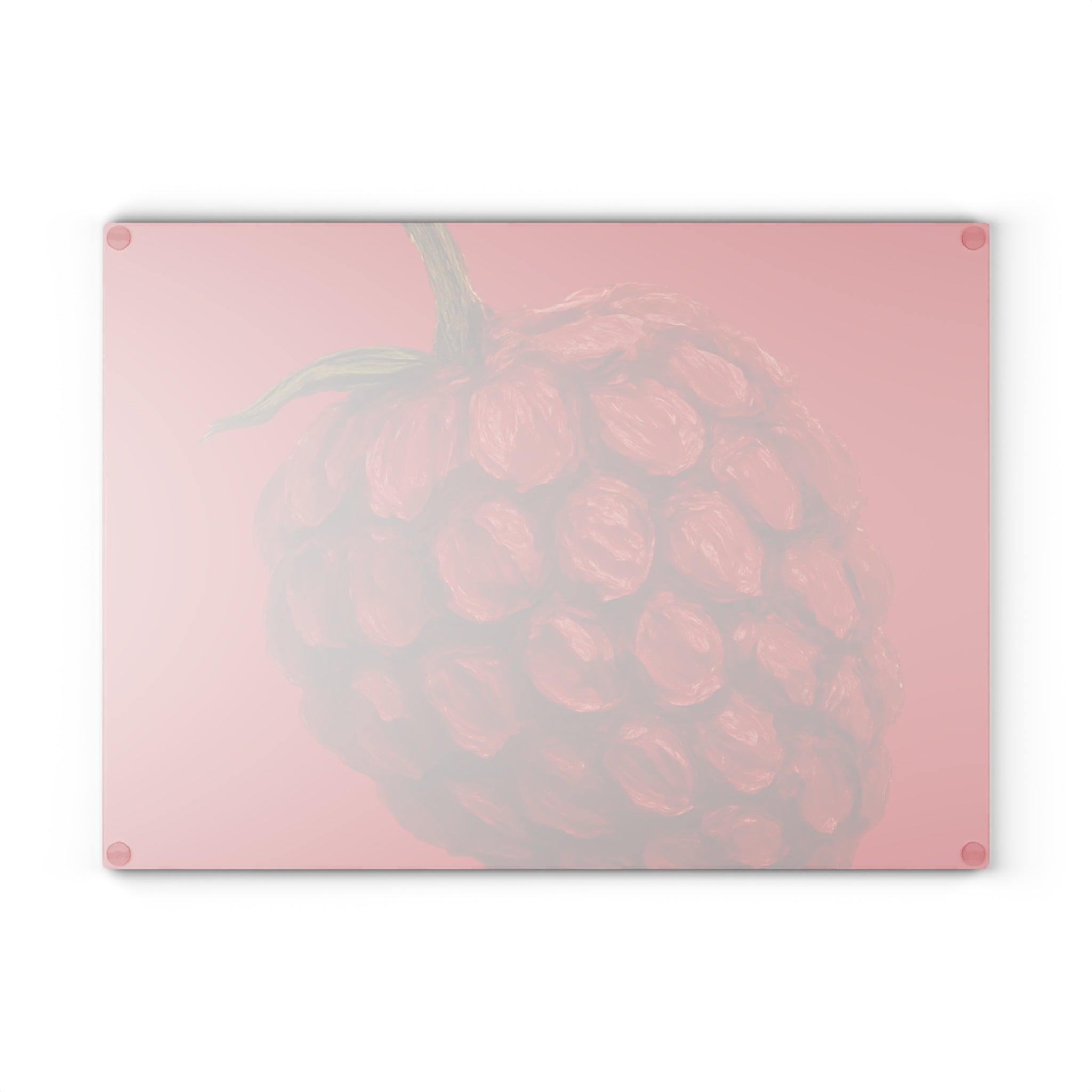 Raspberry Glass Cutting Board