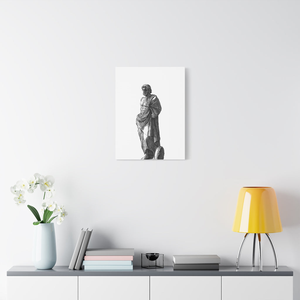 Classic Statue Matte Canvas Art Print