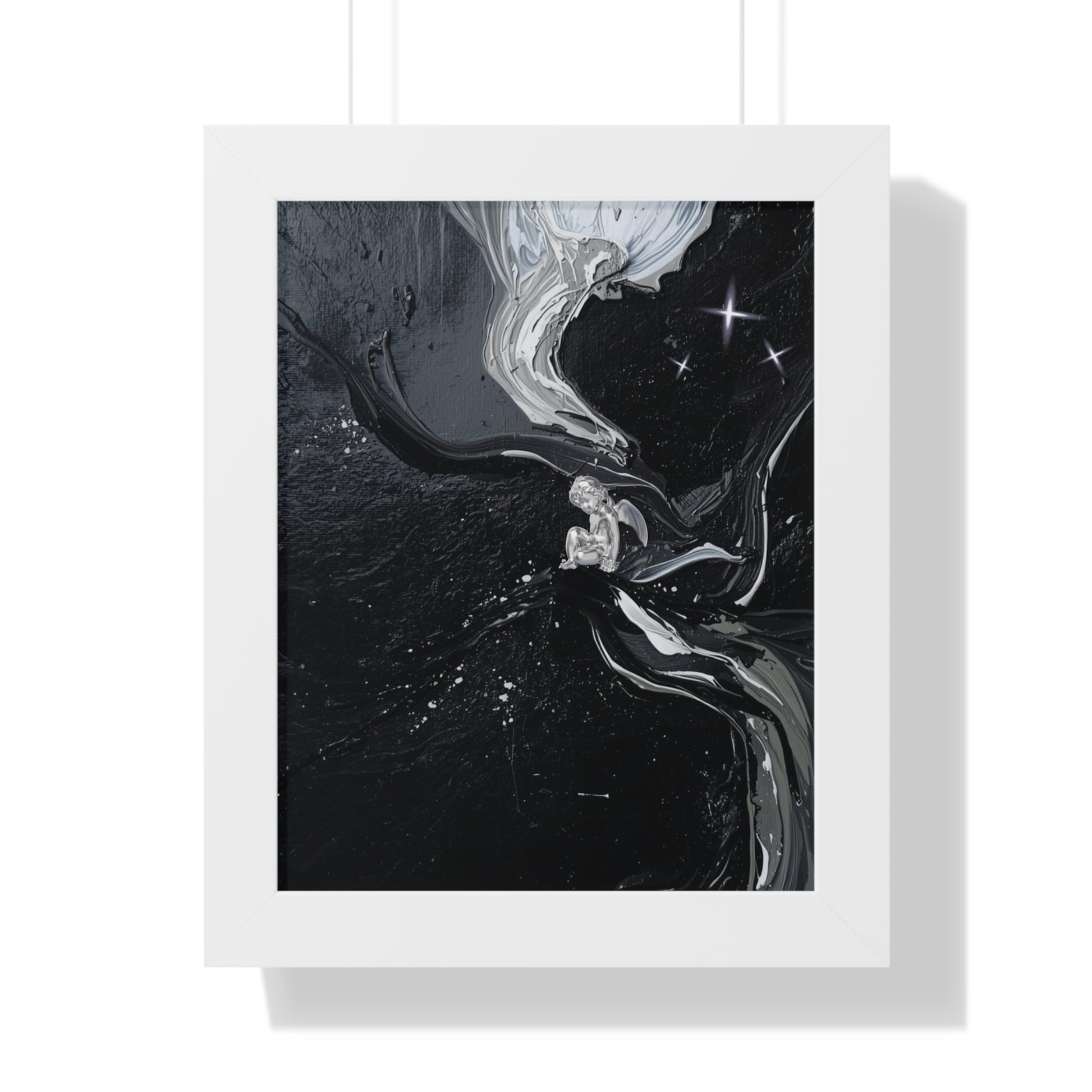 Framed Vertical Poster — Designer Frame Poster for Quiet Rooms, Striking Accent with Flashy Accessories