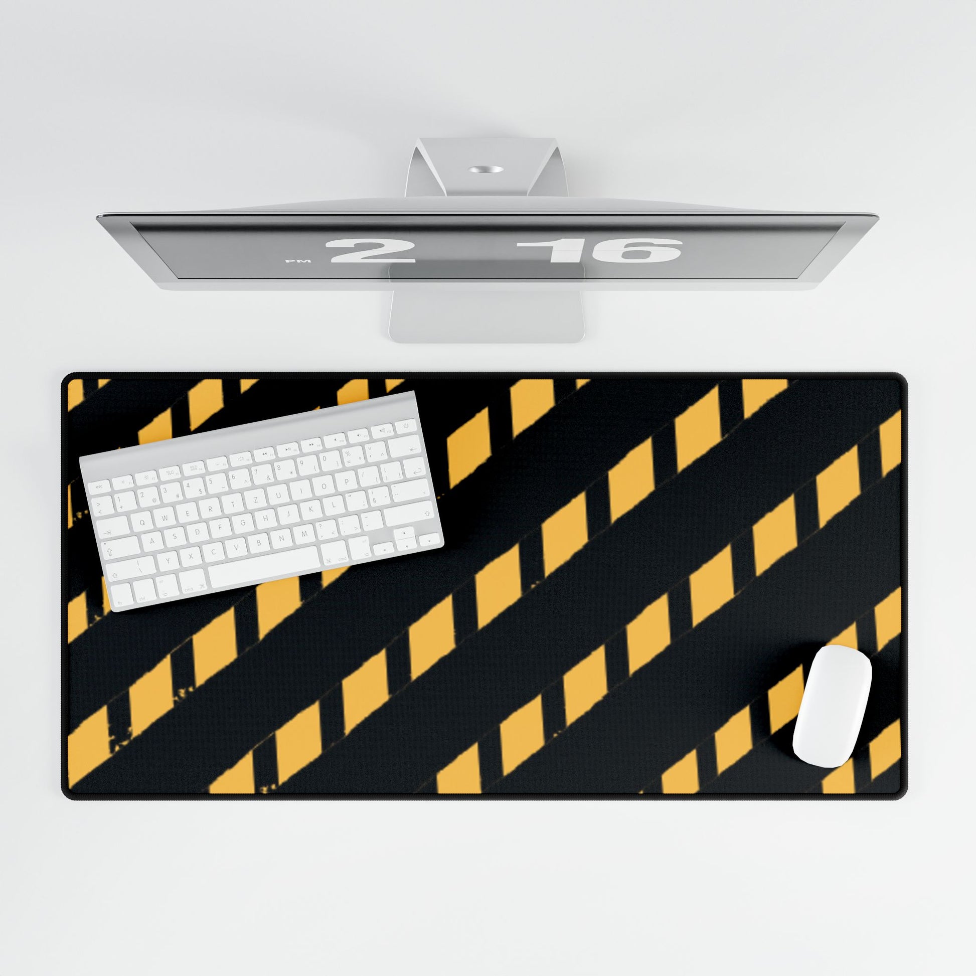 Desk Mat Caution Tape Design