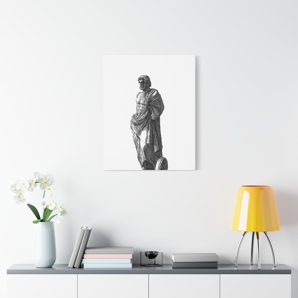 Classic Statue Matte Canvas Art Print