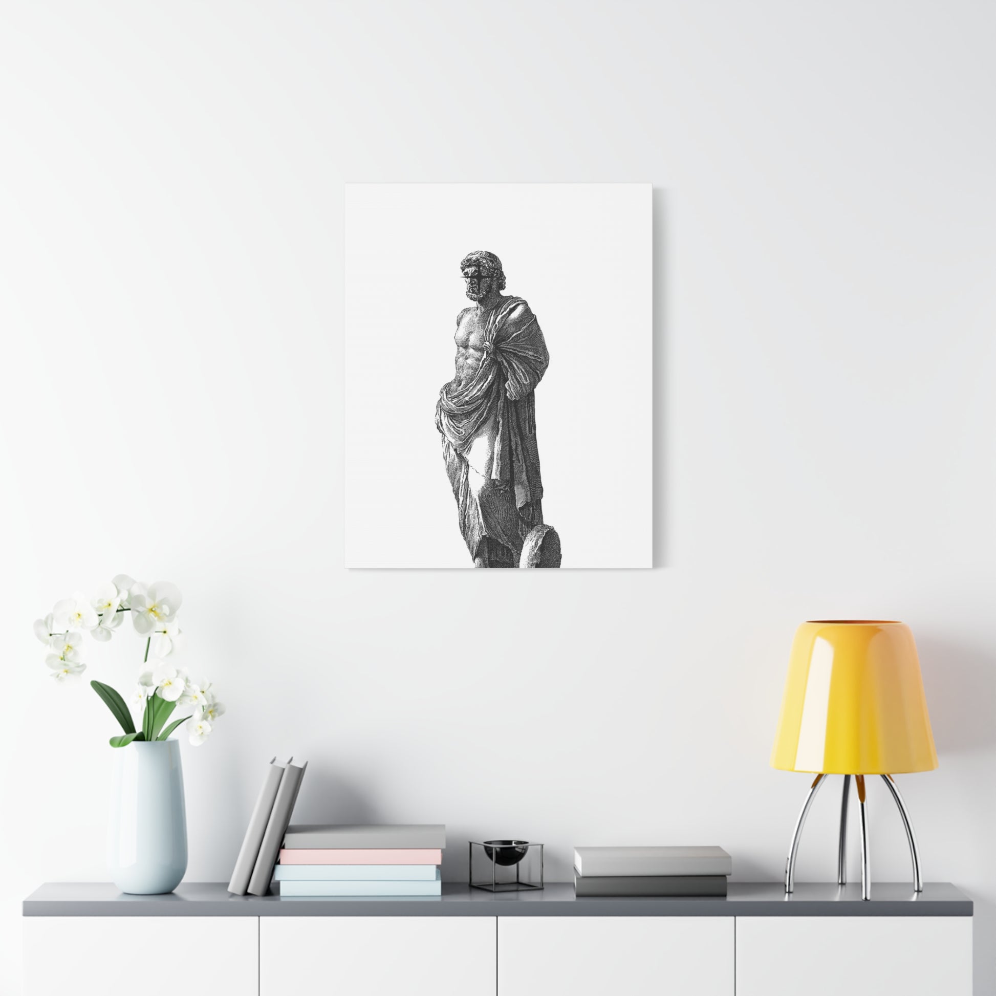Classic Statue Matte Canvas Art Print