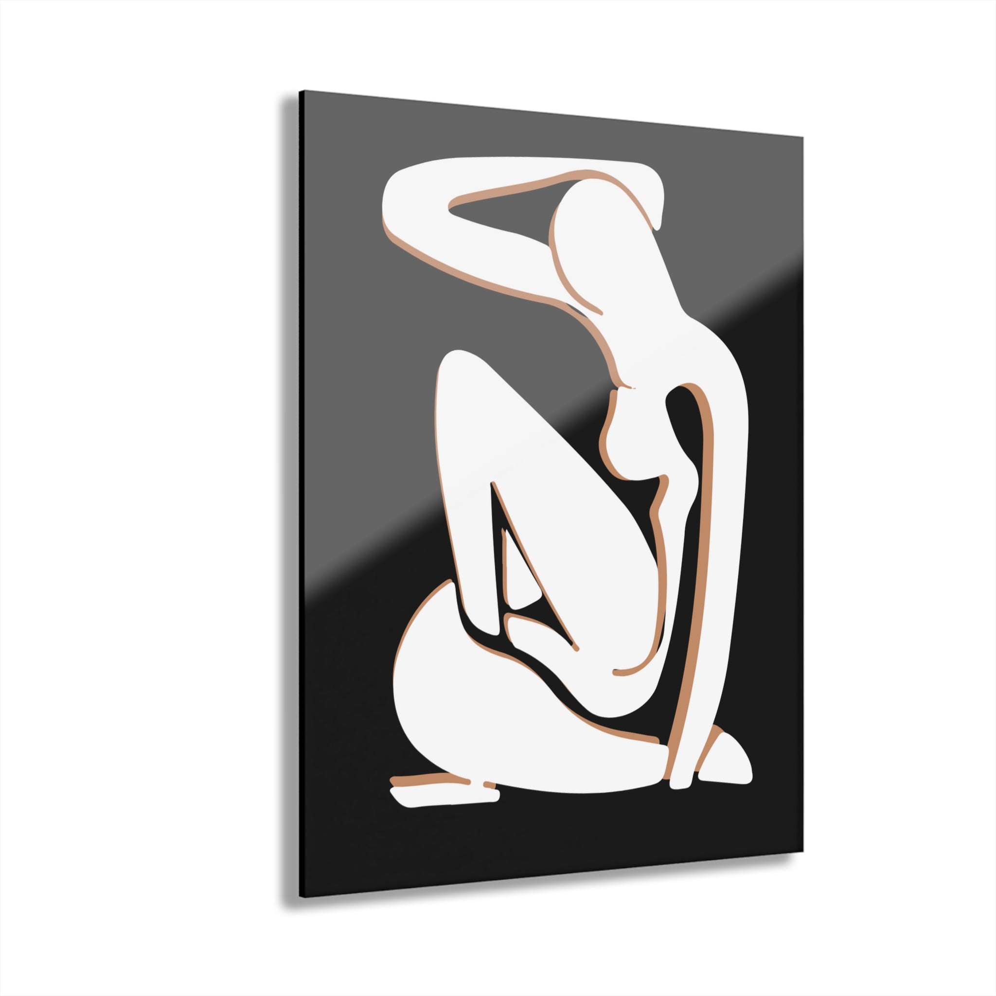 Elegant Acrylic Art Print - Modern Body Sculpt Home Decor