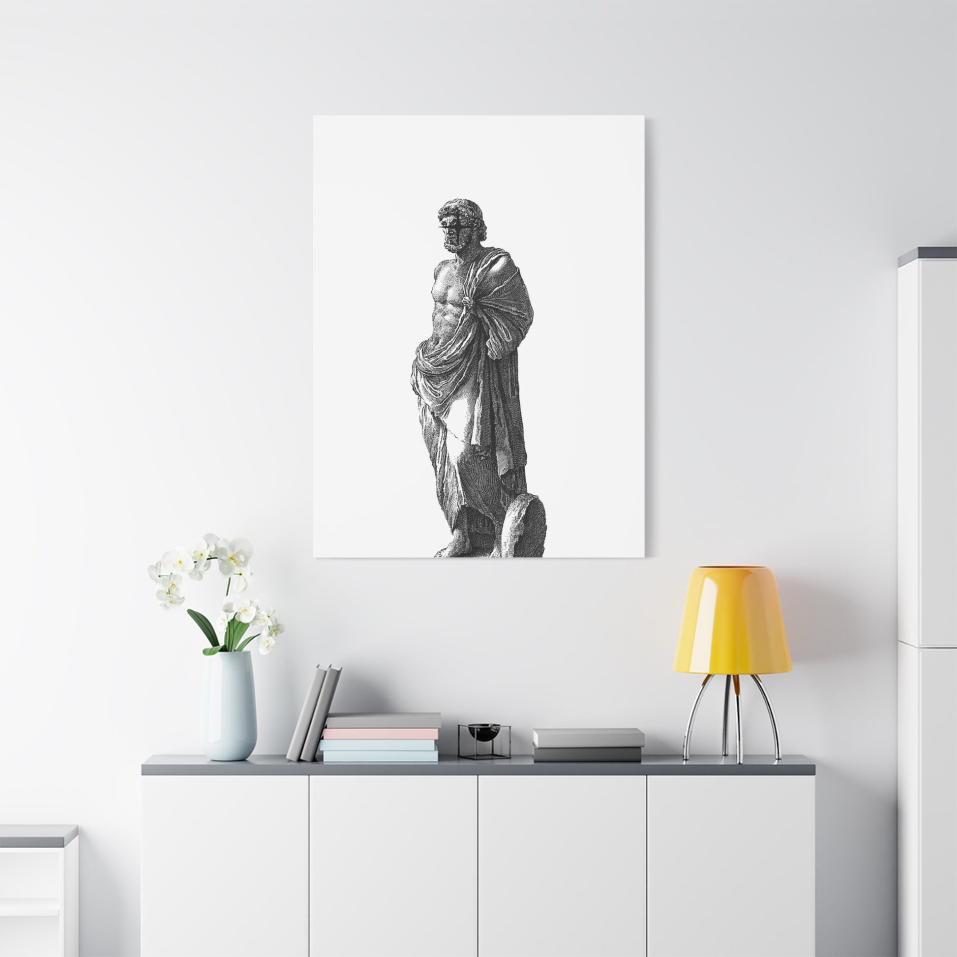 Classic Statue Matte Canvas Art Print