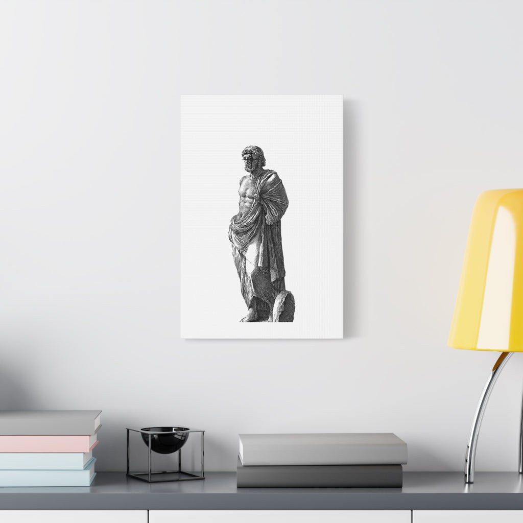 Classic Statue Matte Canvas Art Print