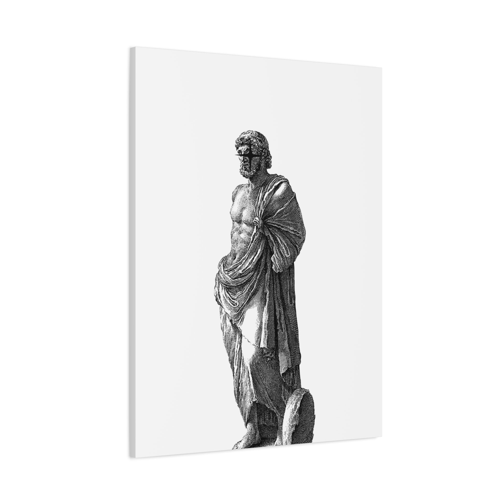 Classic Statue Matte Canvas Art Print