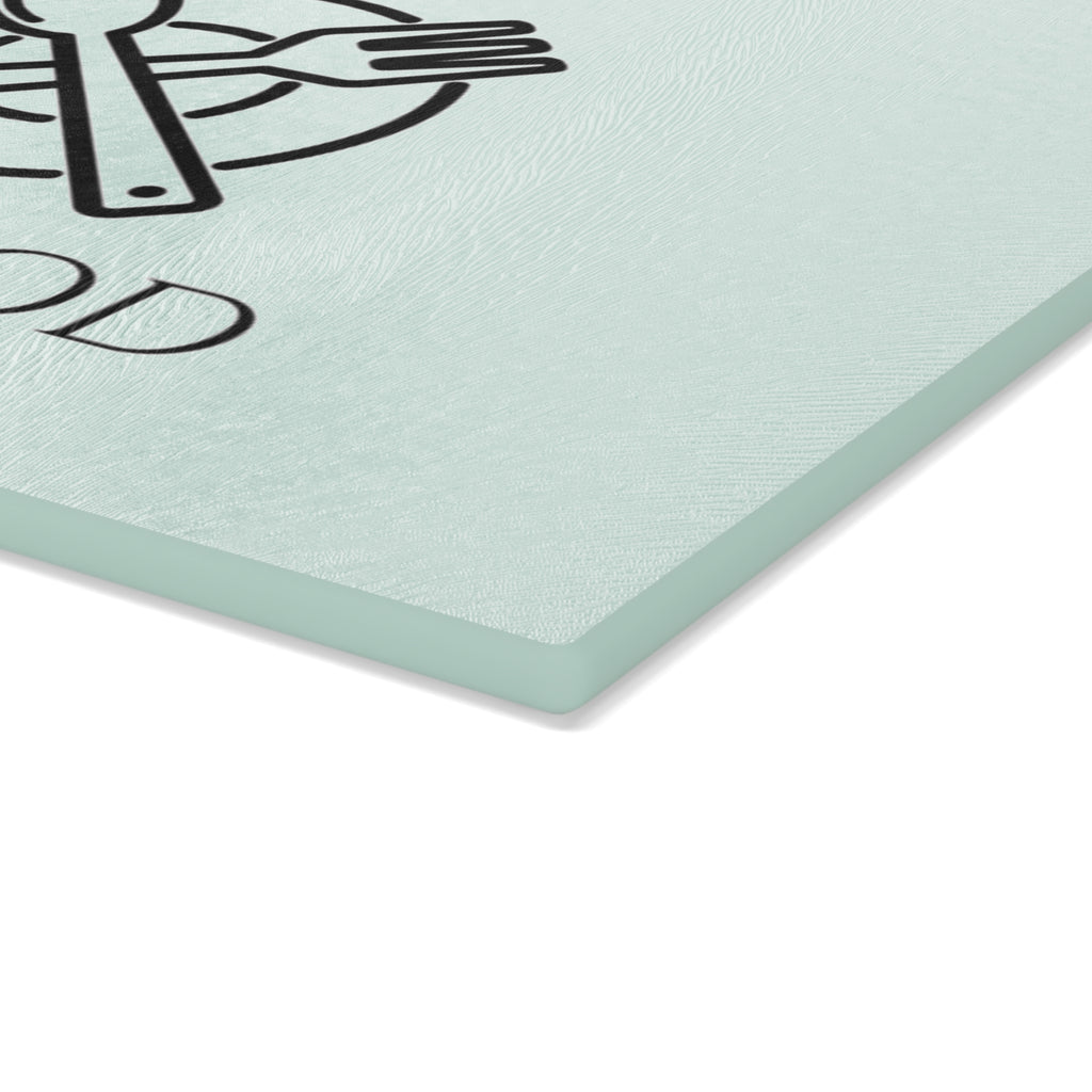 Glass Cutting Board - "Eat Good" Kitchen Decor, Unique Gifts for Foodies, Housewarming, Weddings, Cooking Enthusiasts