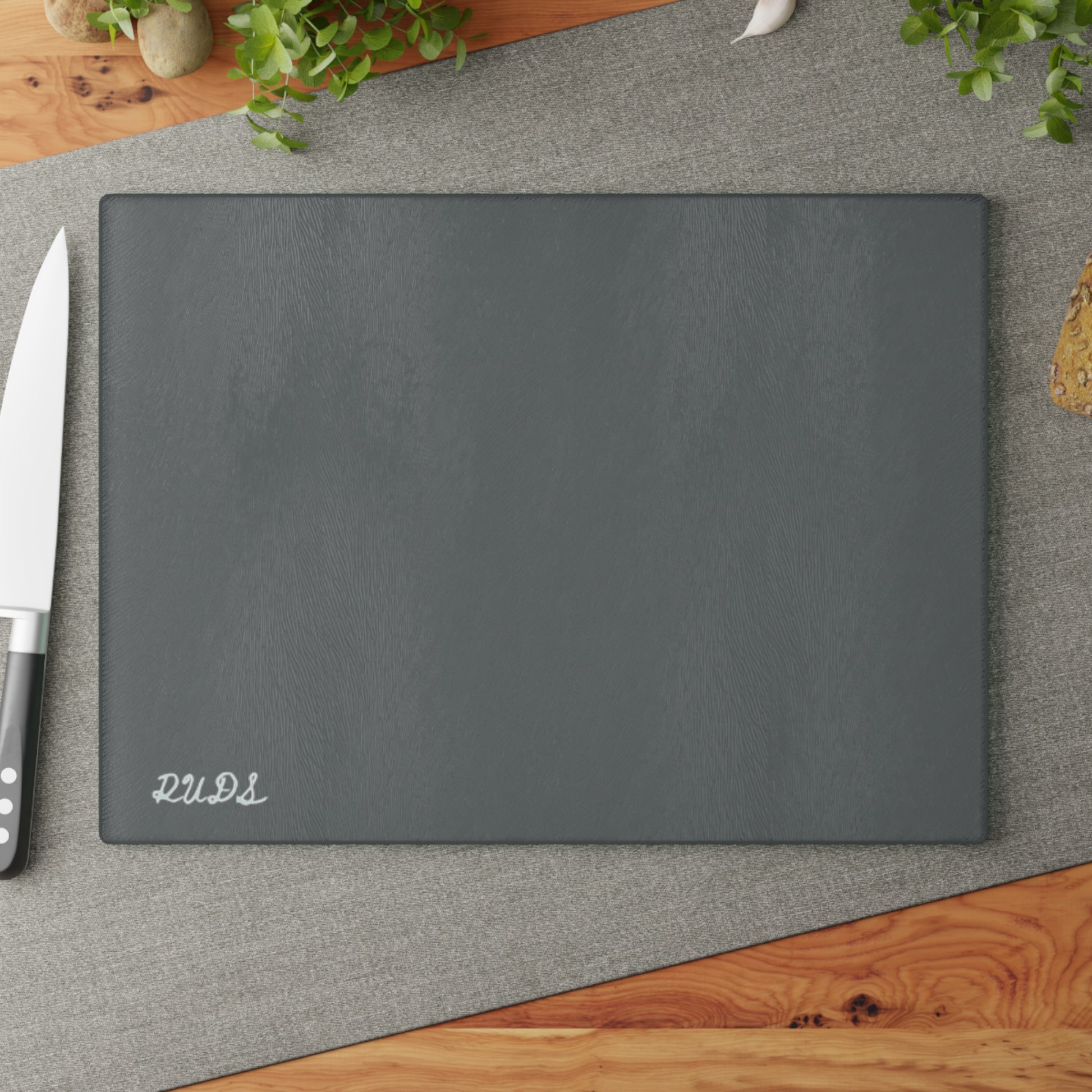 Gray glass cutting board