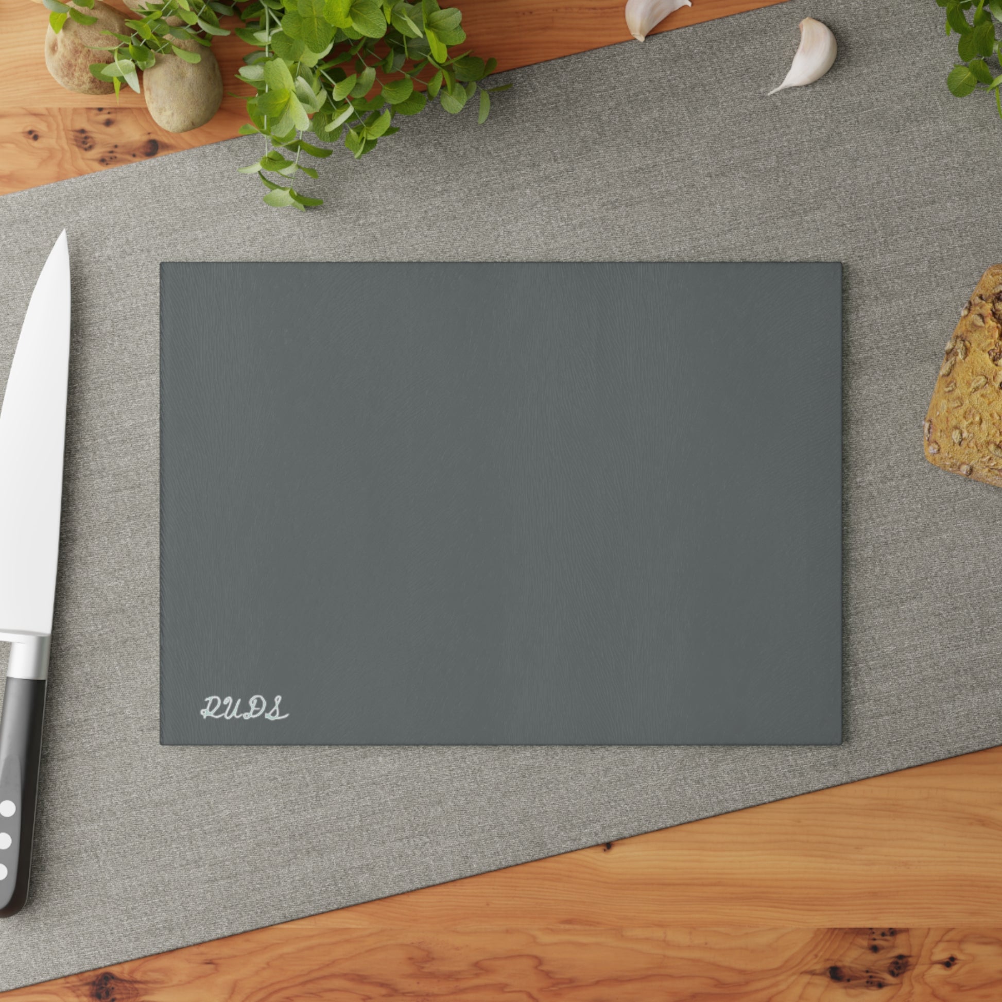 Gray glass cutting board