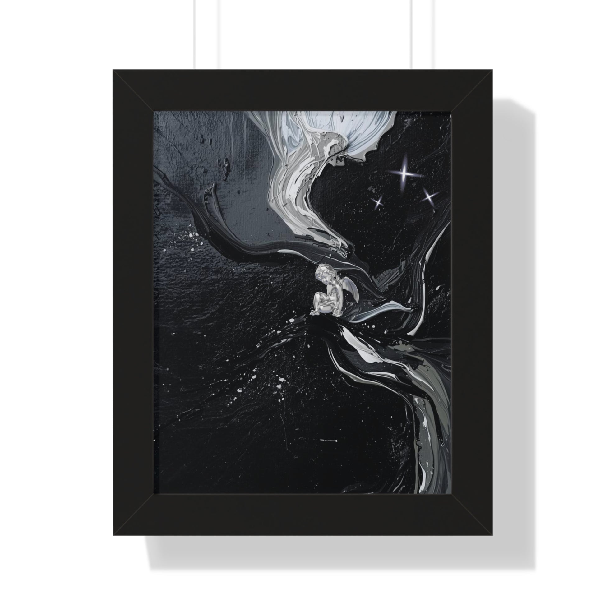 Framed Vertical Poster — Designer Frame Poster for Quiet Rooms, Striking Accent with Flashy Accessories