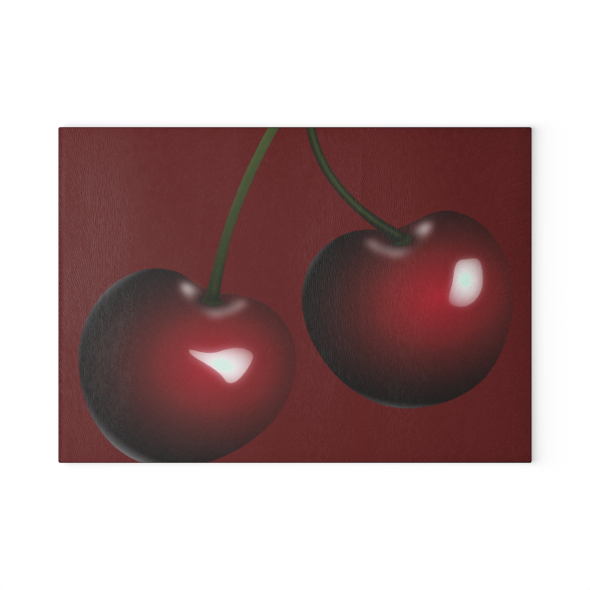 Cherry blossom glass cutting board